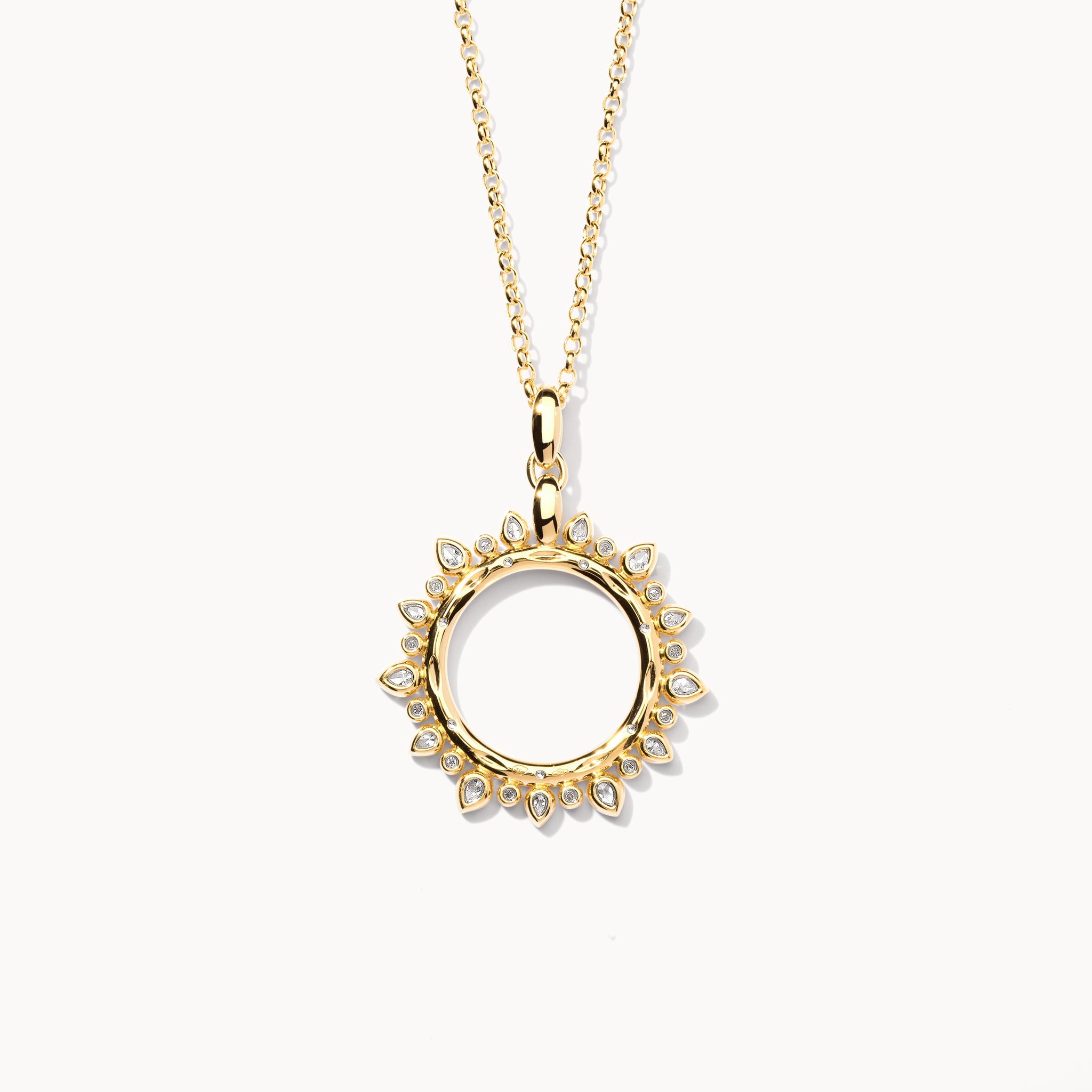 Pendant GYPSY 'Classic' Sun large mit Diamanten