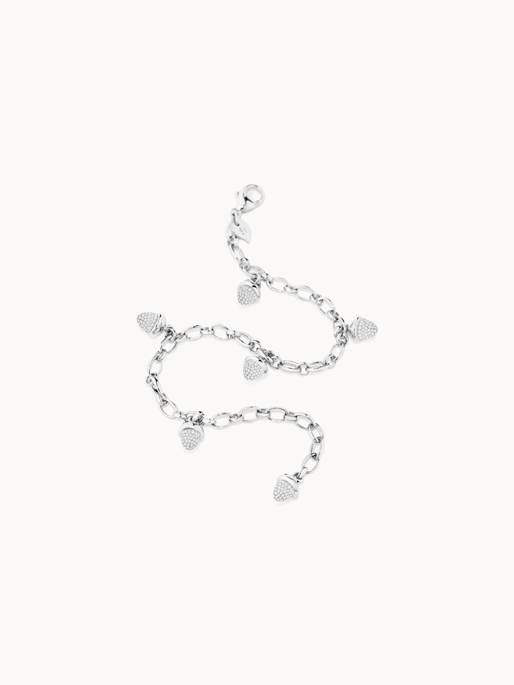 Bracelet MIKADO Charm 'Diamond Pavé' with Diamond Pavé