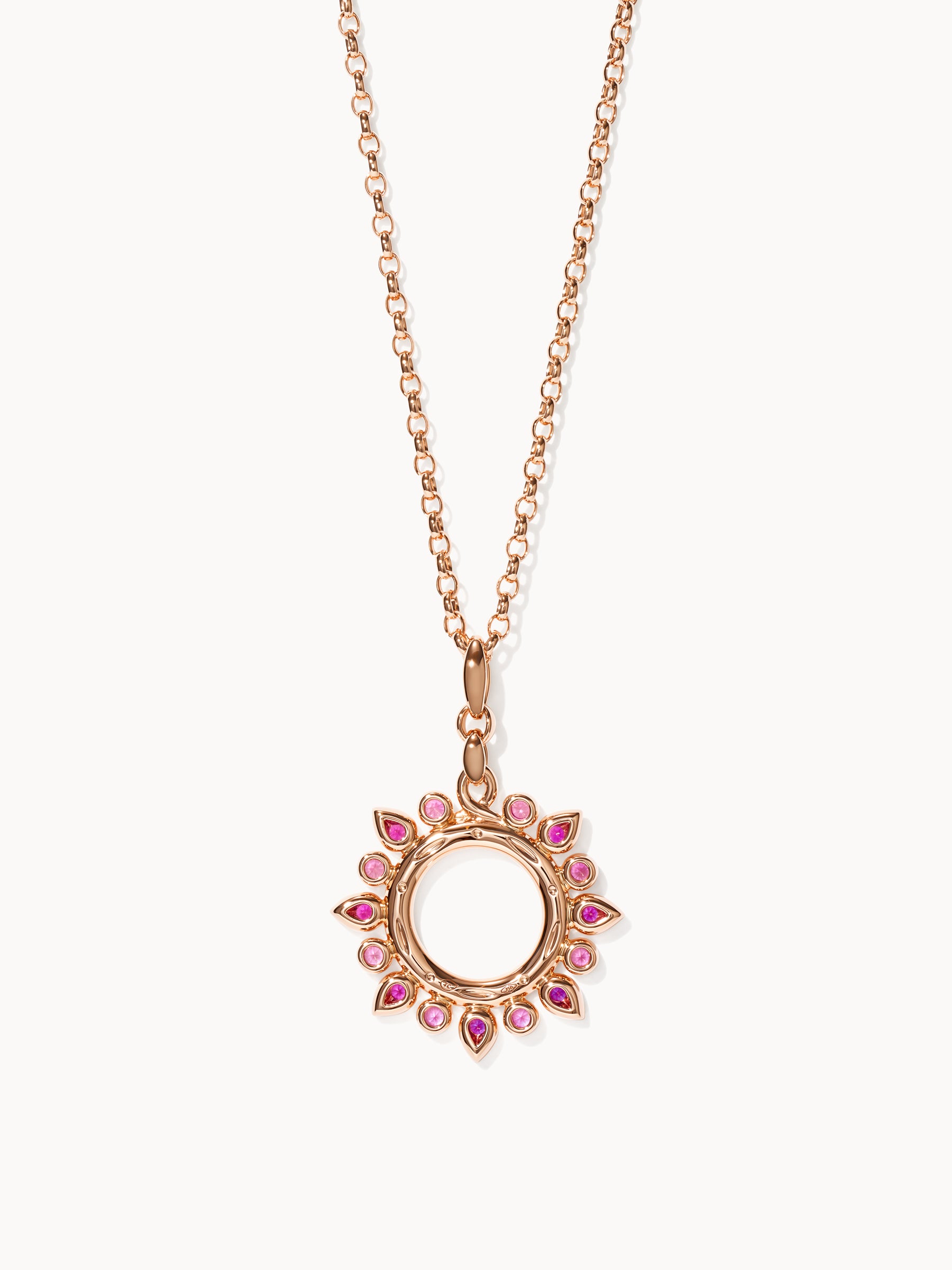 GYPSY Small Sun Pendant in 'Blush'
