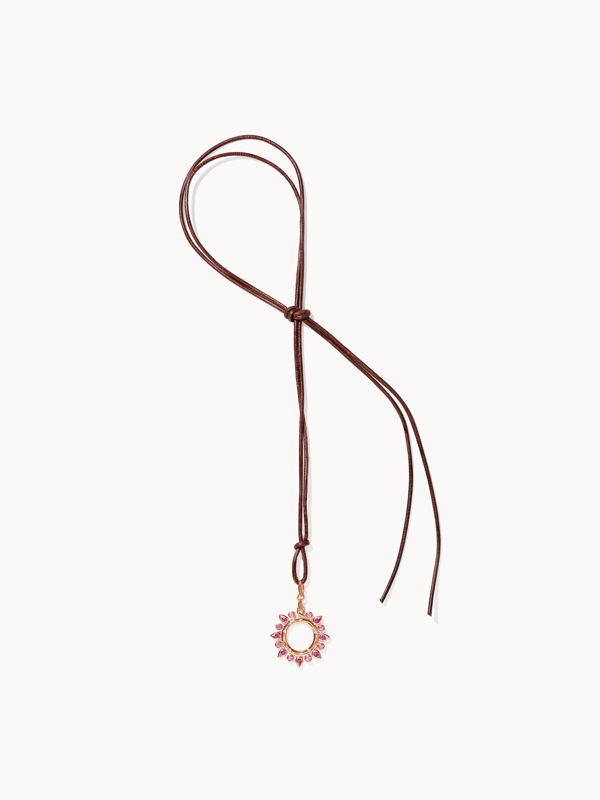 GYPSY Small Sun Pendant in 'Blush'