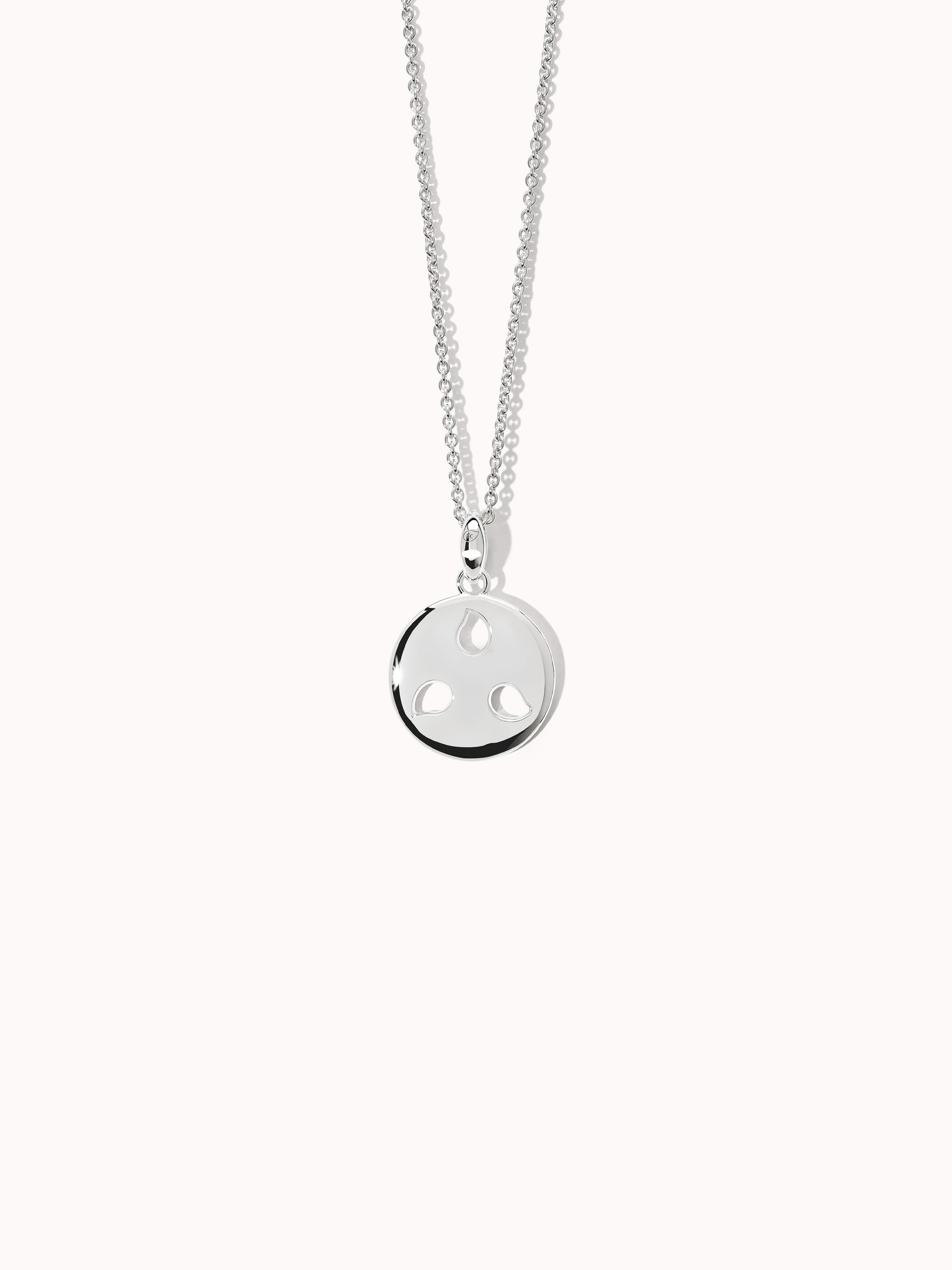 Pendant SAND DOLLAR small 18K white gold