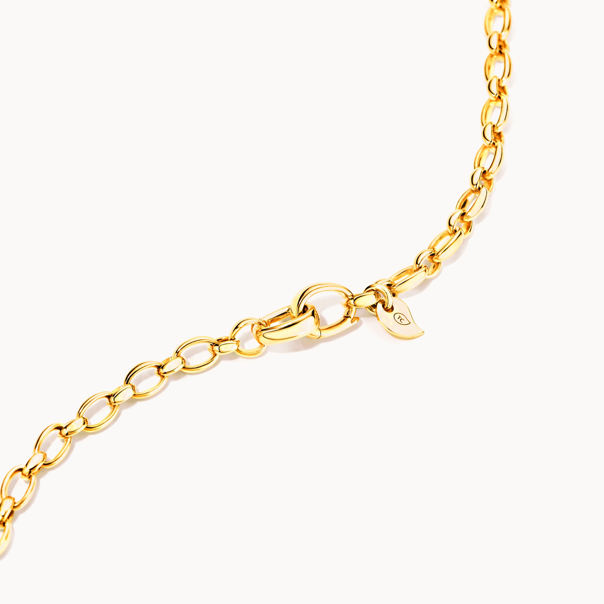 Necklace Lariat 60 cm 18K yellow gold