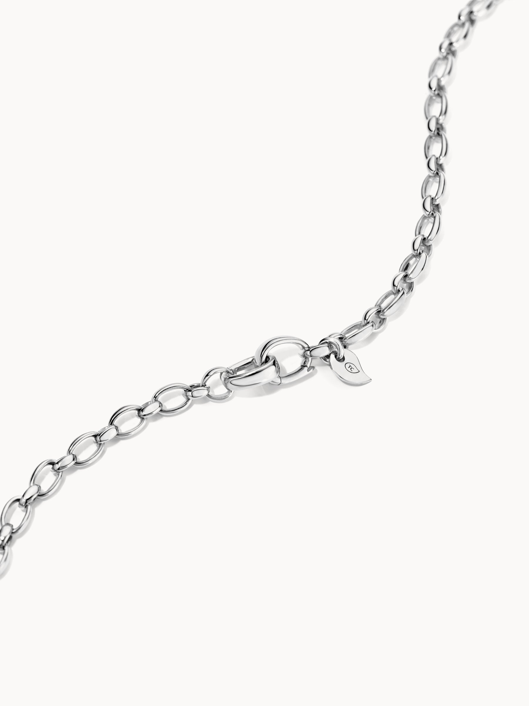 Necklace Lariat 60 cm 18K white gold