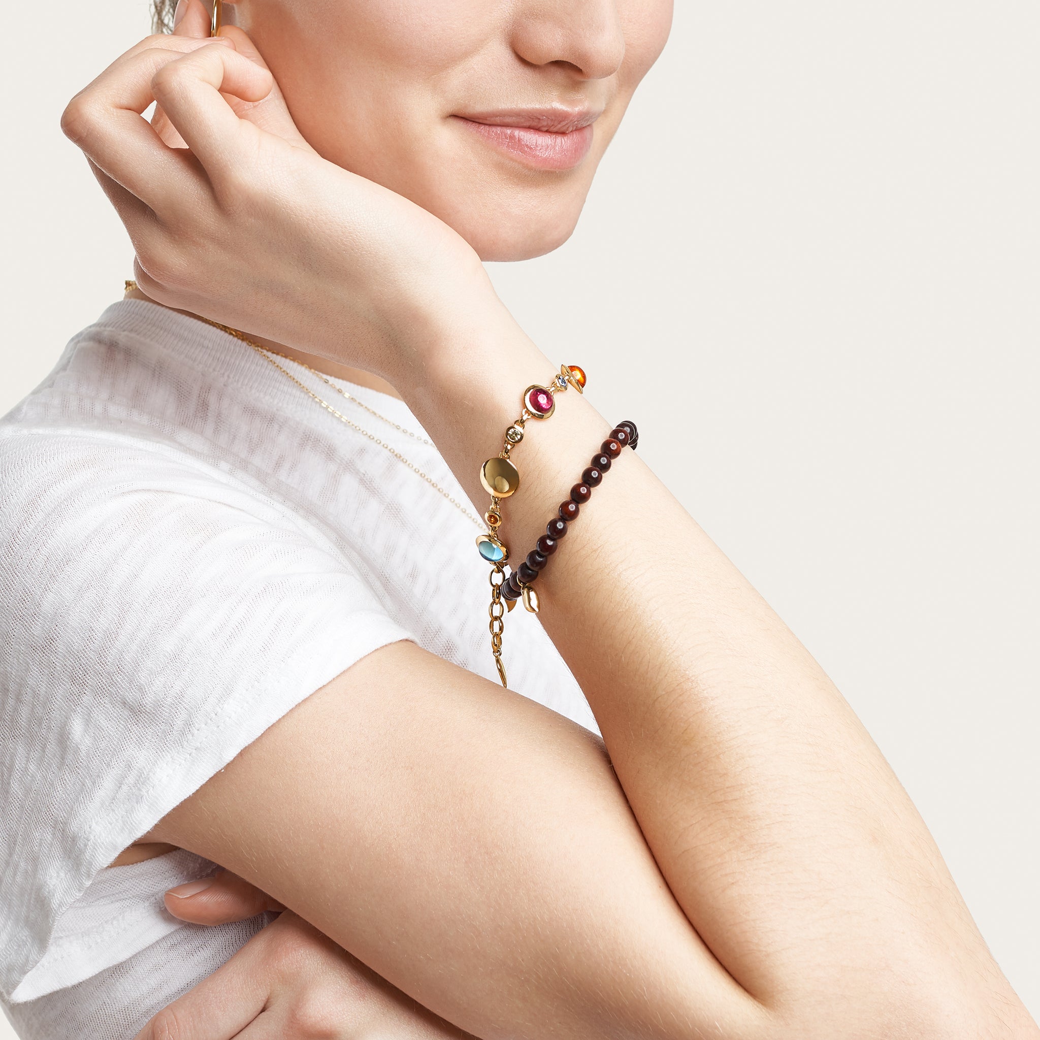 Bracelet BOUTON 'Candy' / Sapphire 