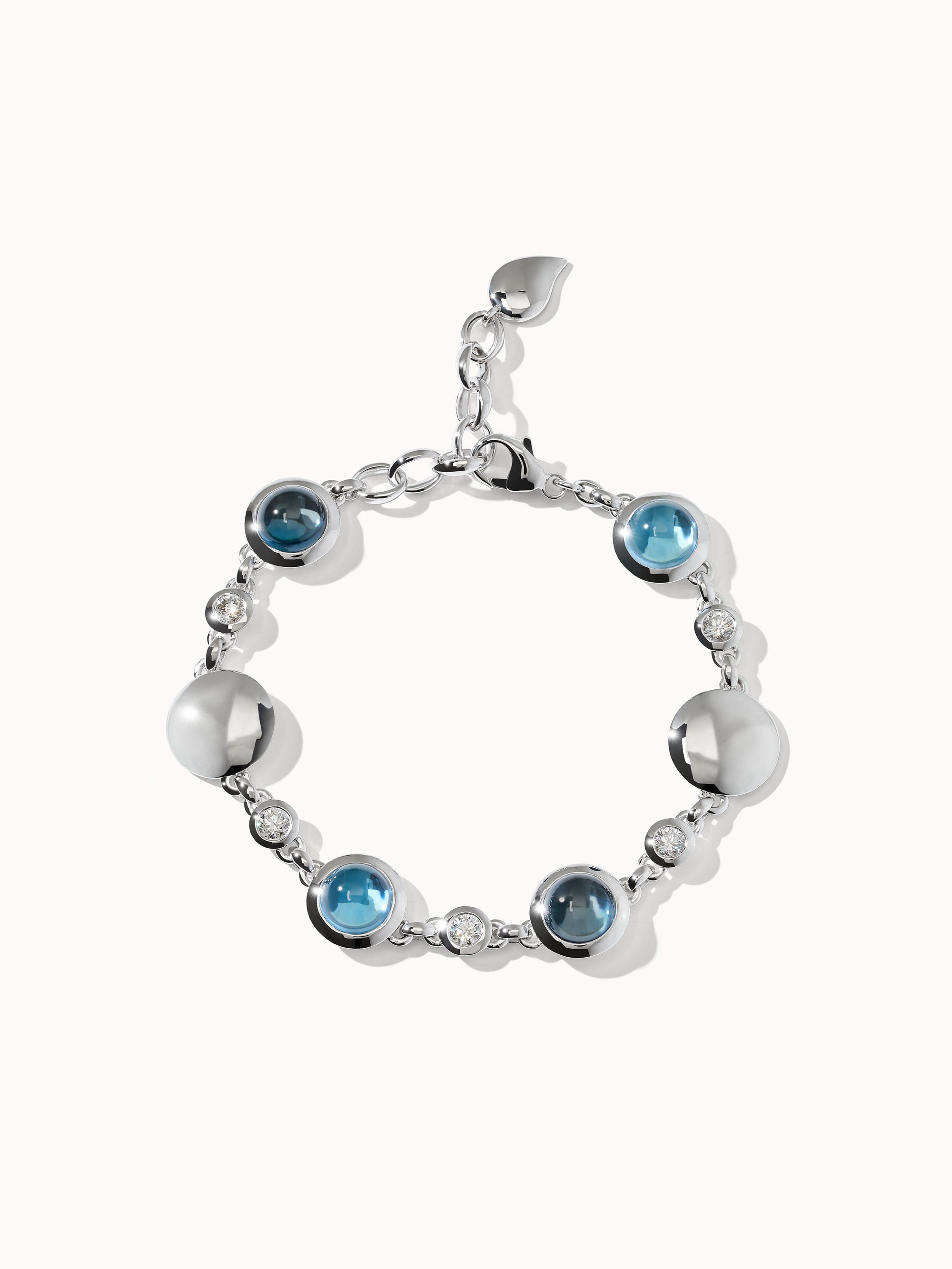 BOUTON Armband in 'Sky' mit Diamanten