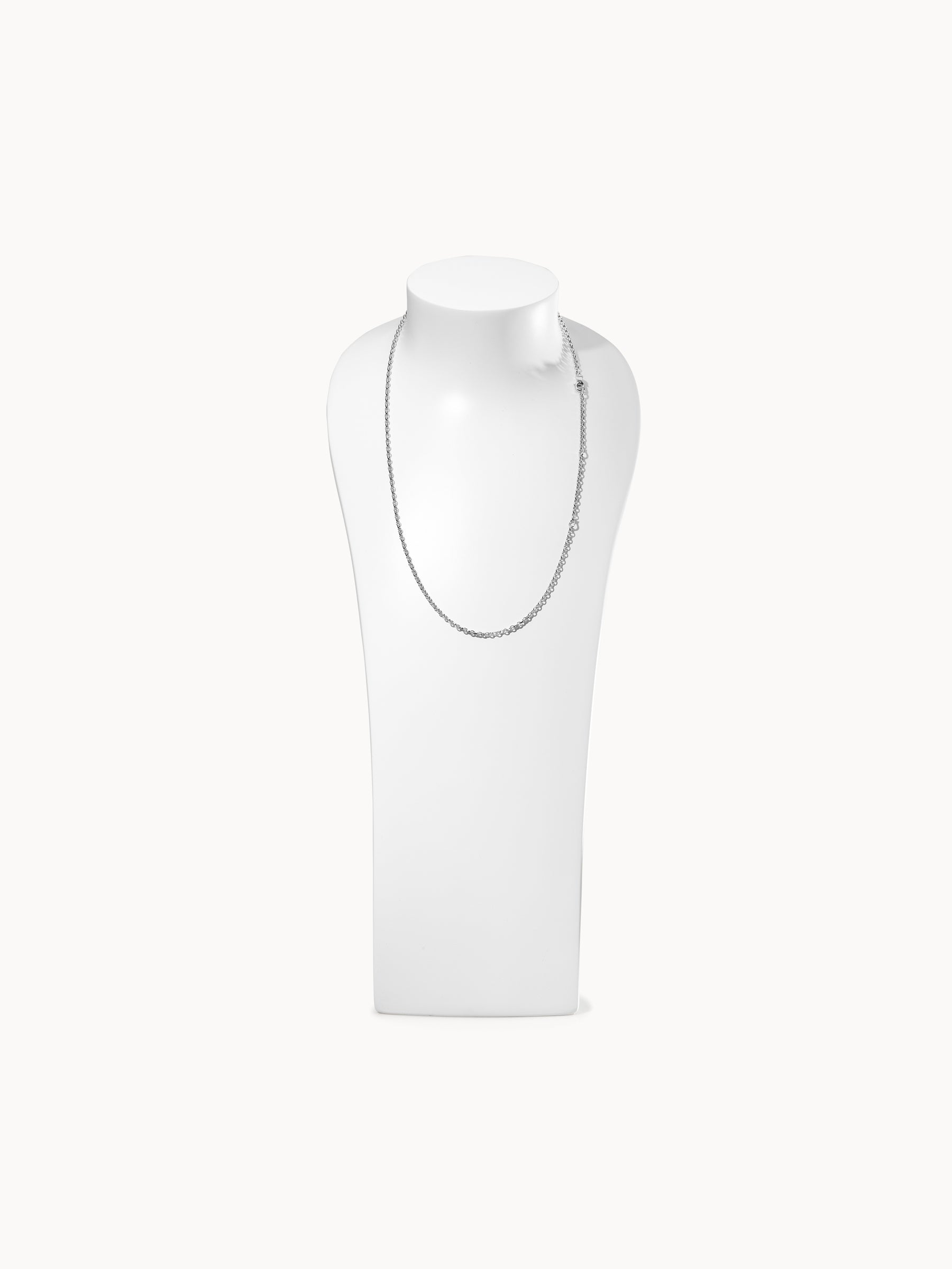 Chain BELCHER, 2,8 mm, 60 cm 18K white gold