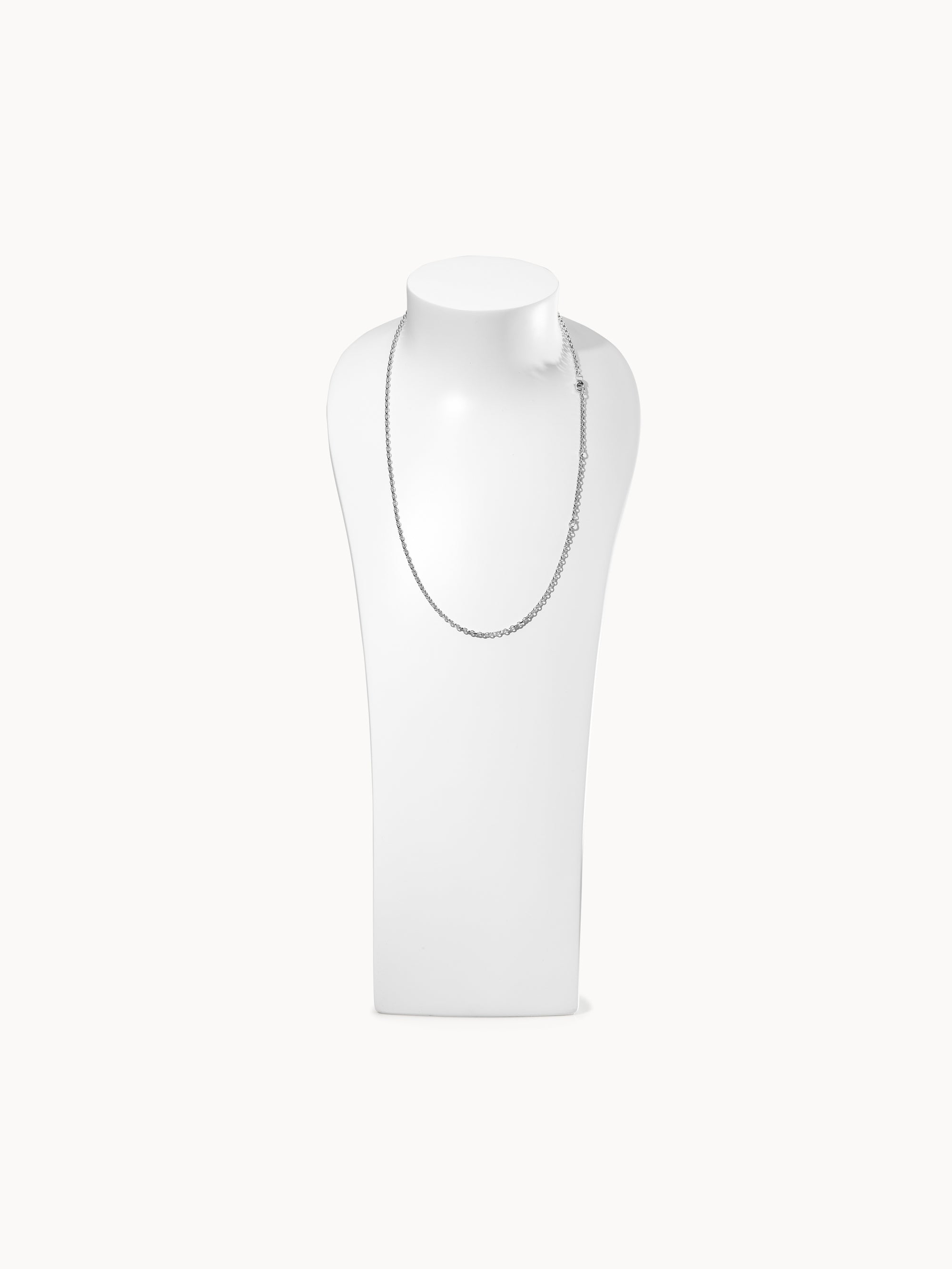 Chain BELCHER, 2,8 mm, 60 cm 18K white gold