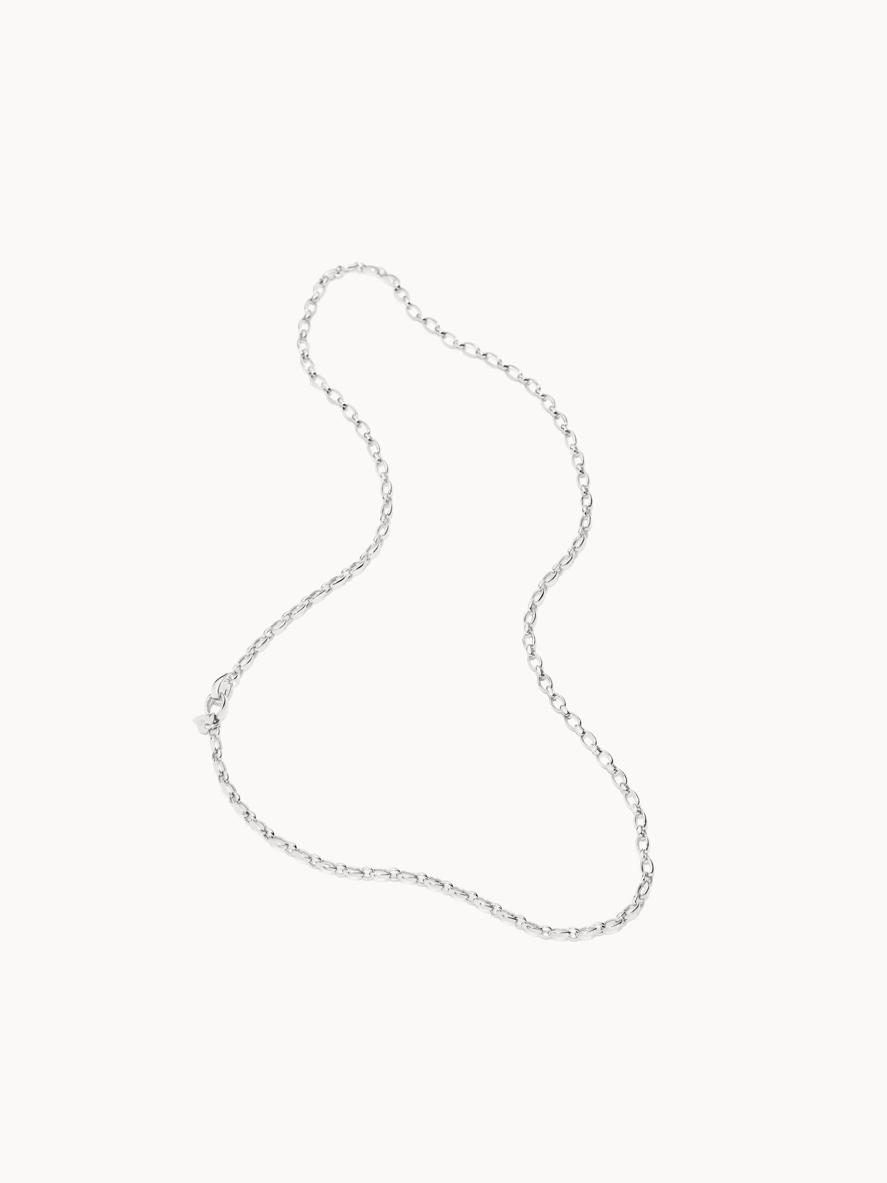 Necklace Lariat 60 cm 18K white gold