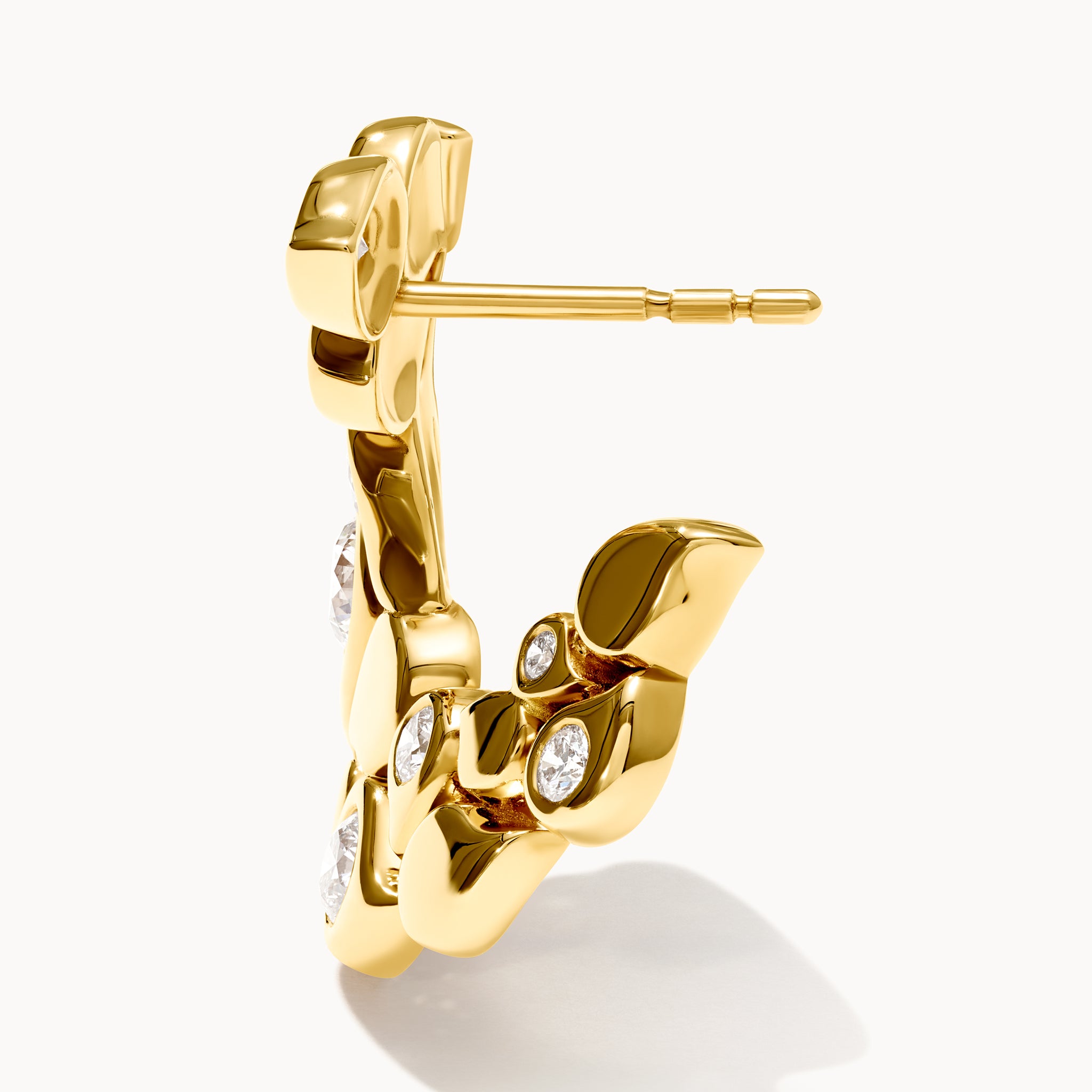 SNOWFLAKES Hoop Ohrringe Classic alternating