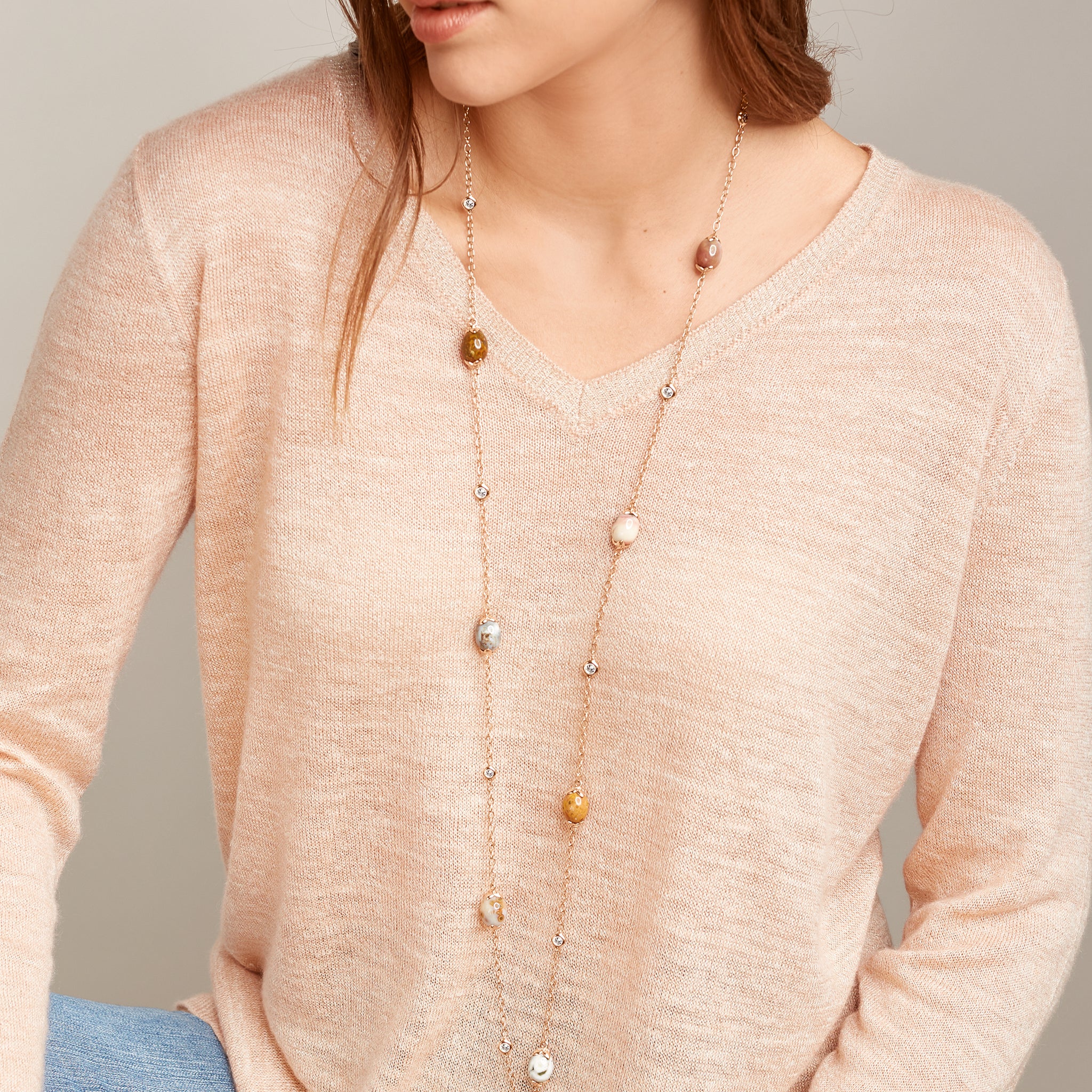 Necklace COCONUT Ocean Jasper Ocean Jasper