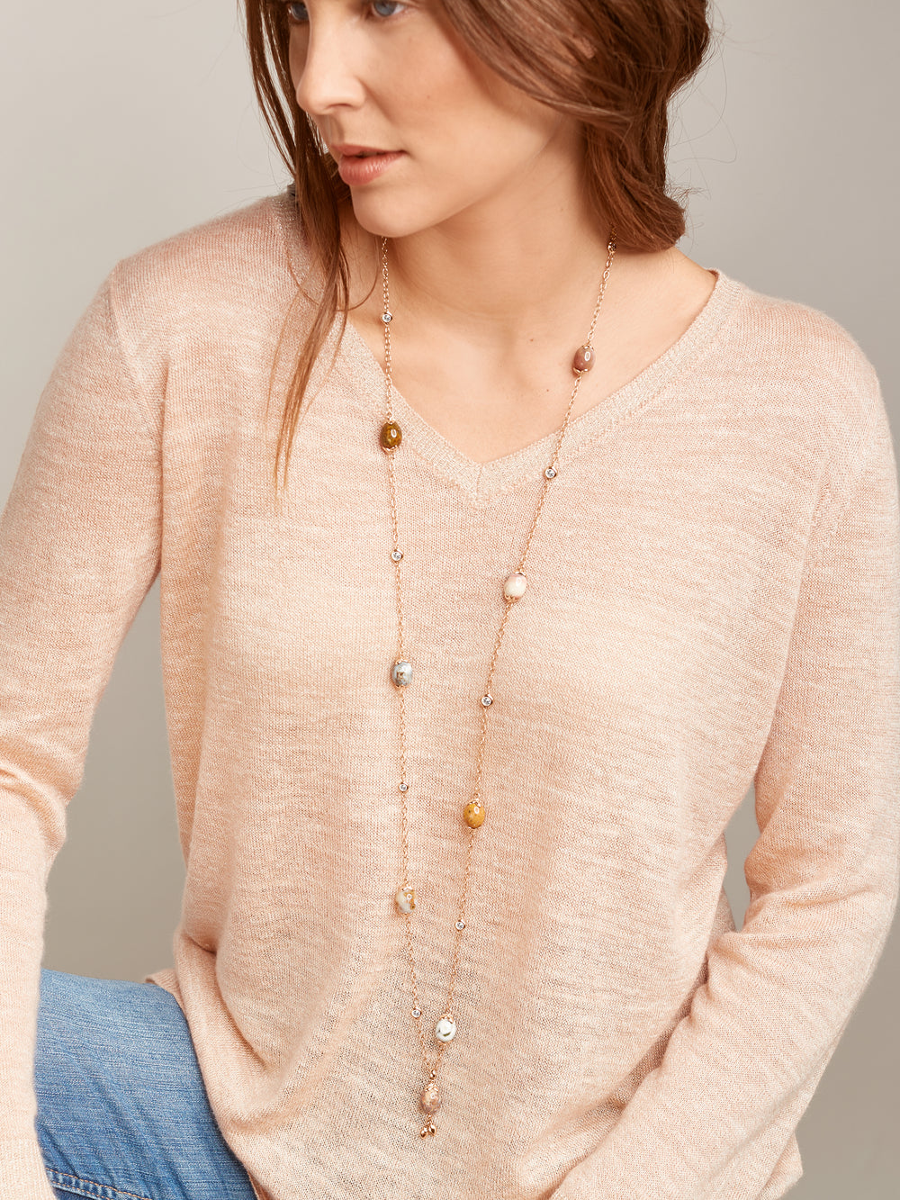 Necklace COCONUT Ocean Jasper Ocean Jasper