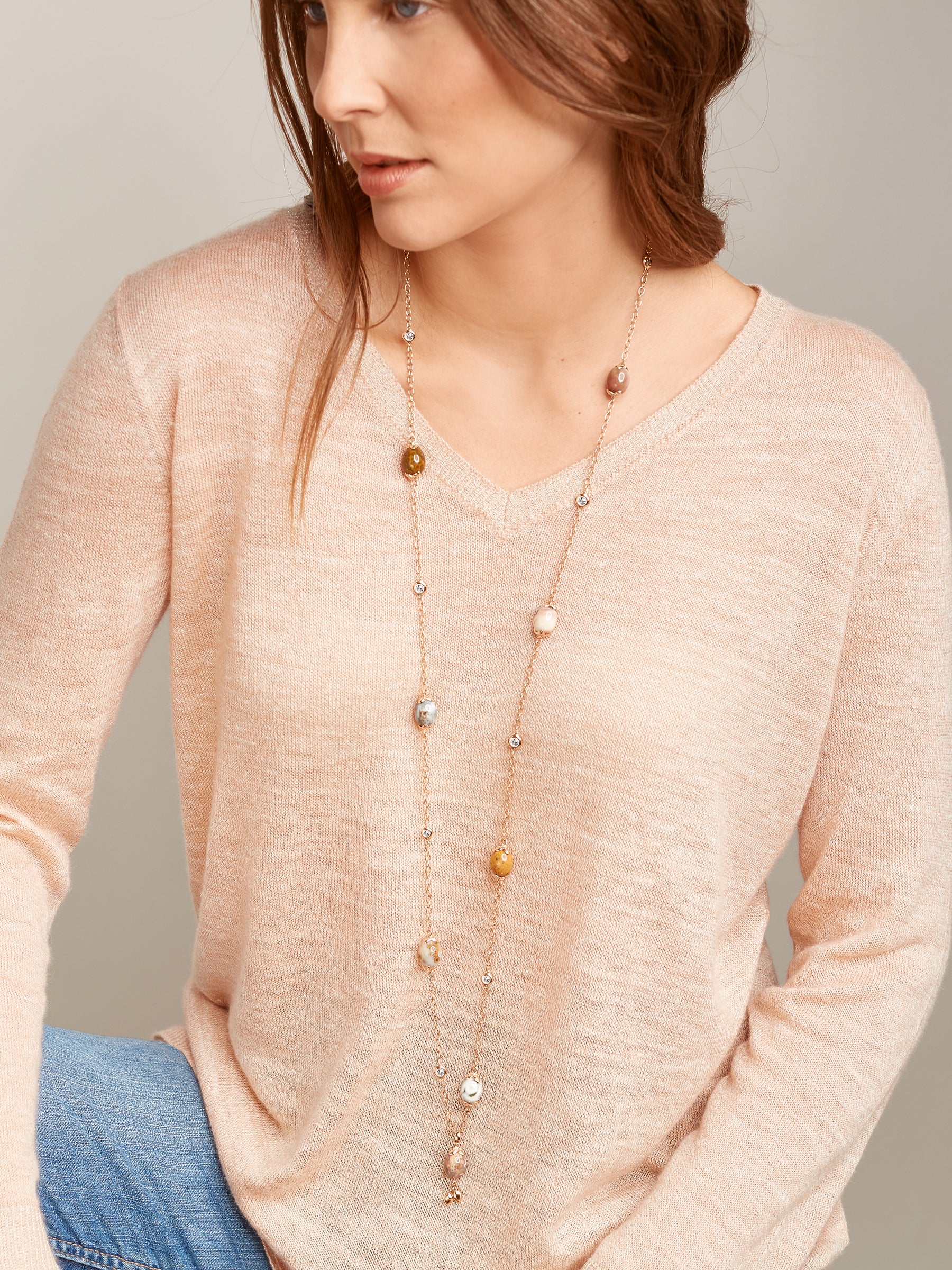 Necklace COCONUT Ocean Jasper Ocean Jasper