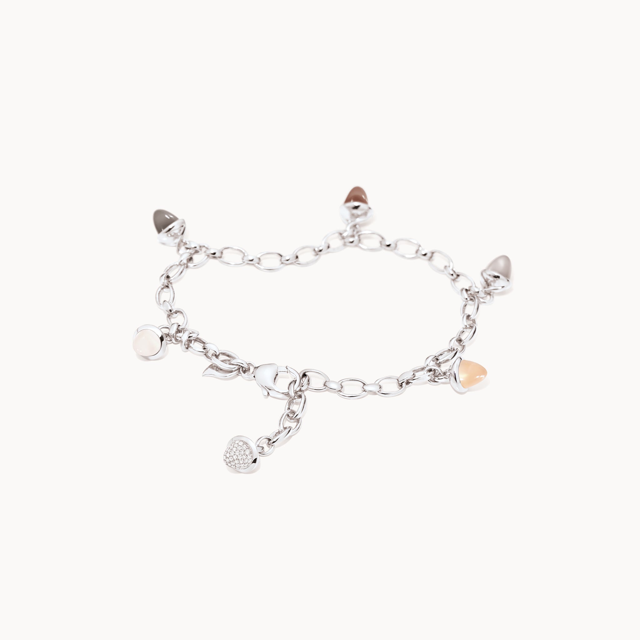 Bracelet MIKADO Charm 'Cashmere' with Diamond Pavé Cashmere