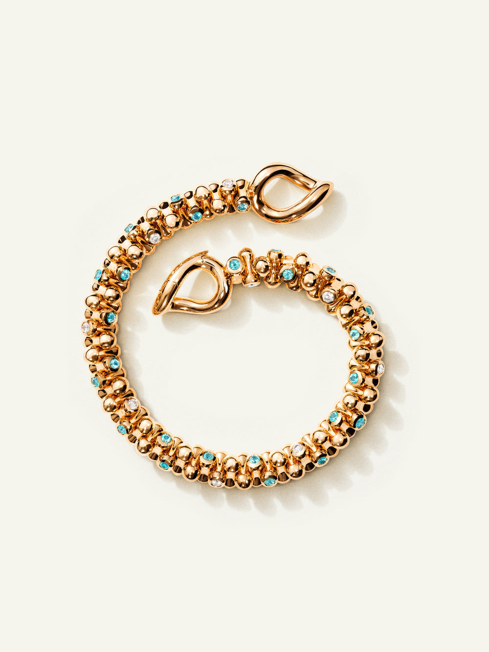 B-AD-alt-ParCl-rg | ALWAYS DIAMONDS Alternating Bracelet Paraiba Tourmaline