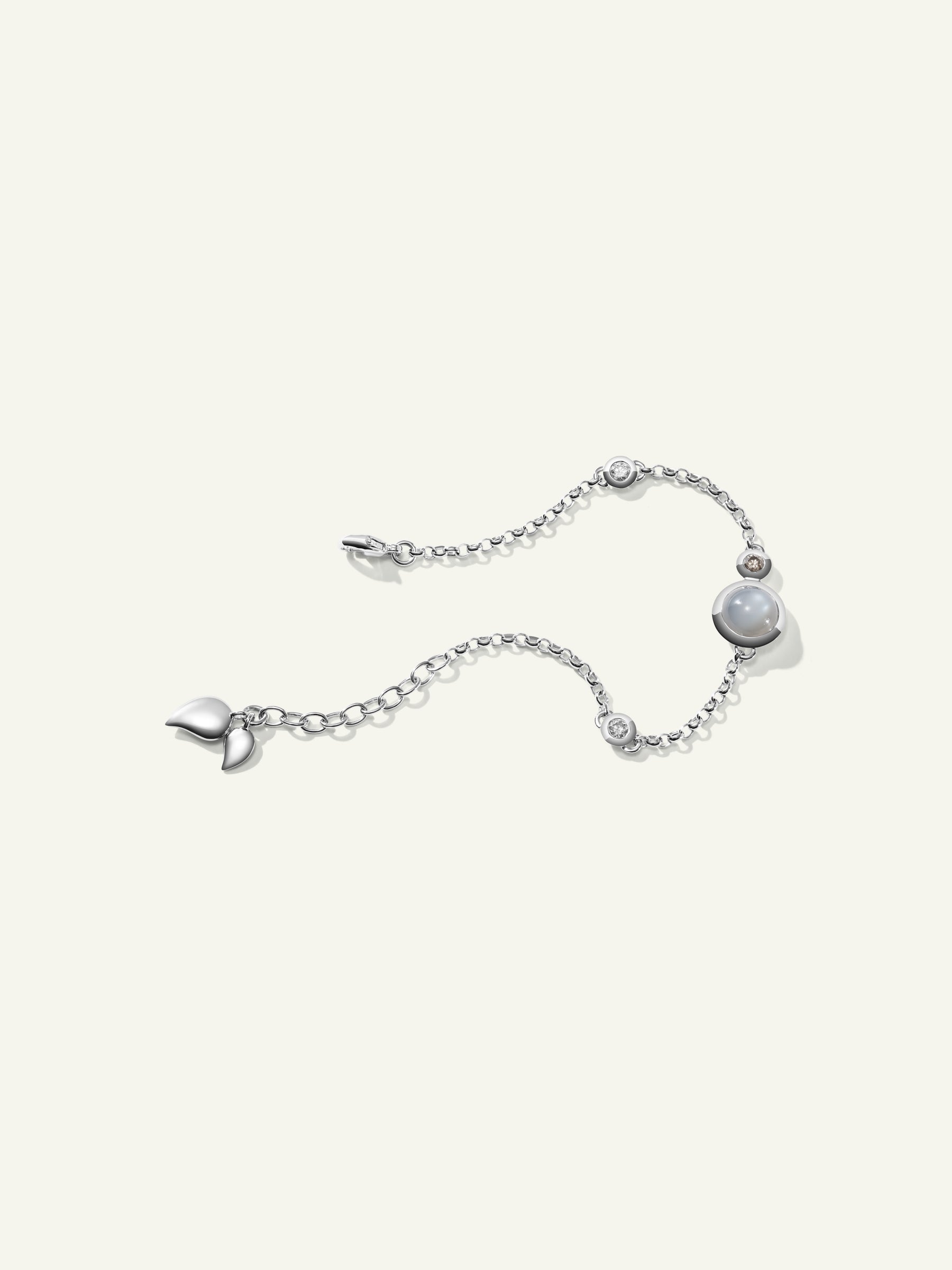 B-BOU-c-Cas-ml-wg | BOUTON Mini Chain Bracelet, in 'Cashmere'