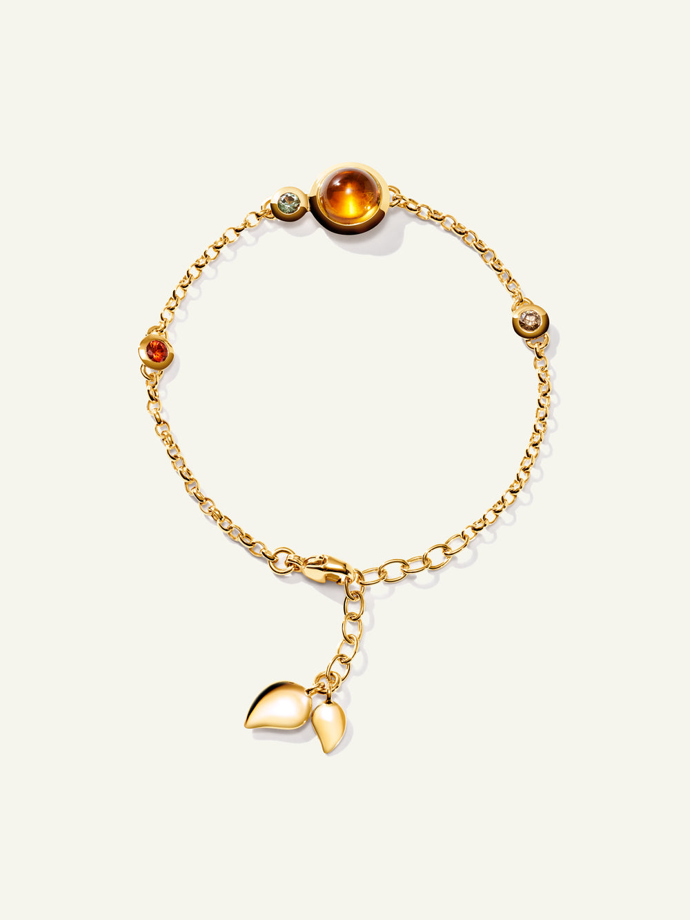 B-BOU-c-IS-ml-yg | BOUTON Mini Chain Bracelet, in 'Indian Summer'