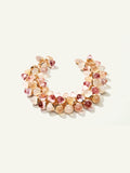 Bracelet MIKADO Flamenco 'Blush' with Diamond Pavé