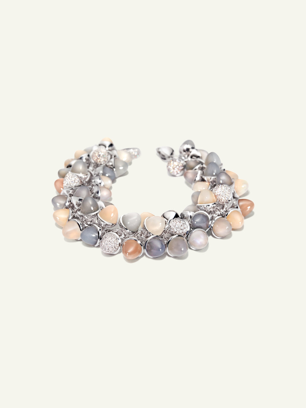 Bracelet MIKADO Flamenco 'Cashmere' with Diamond Pavé