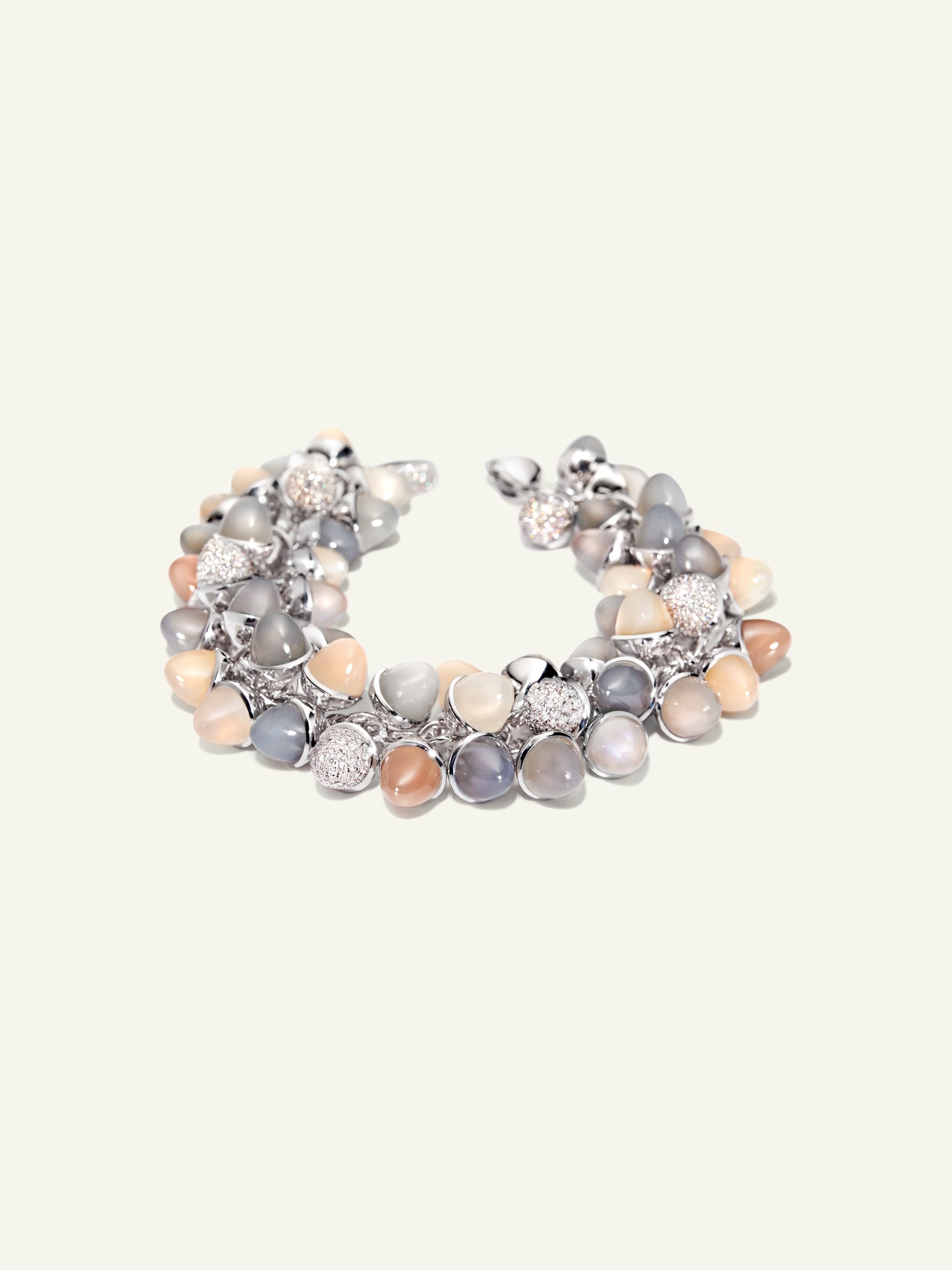 Bracelet MIKADO Flamenco 'Cashmere' with Diamond Pavé