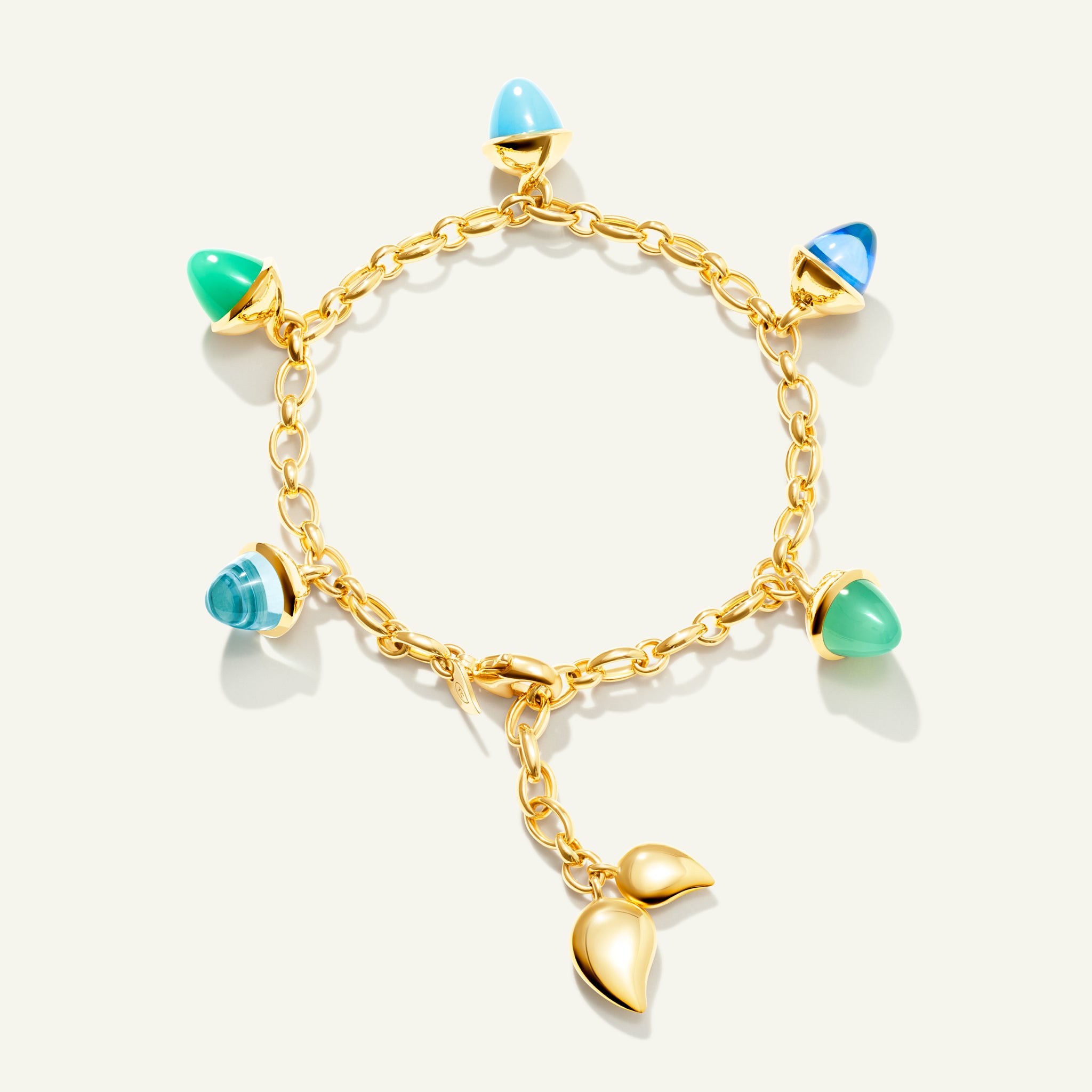 MIKADO Flamenco Charm Armband in 'Lagoon'