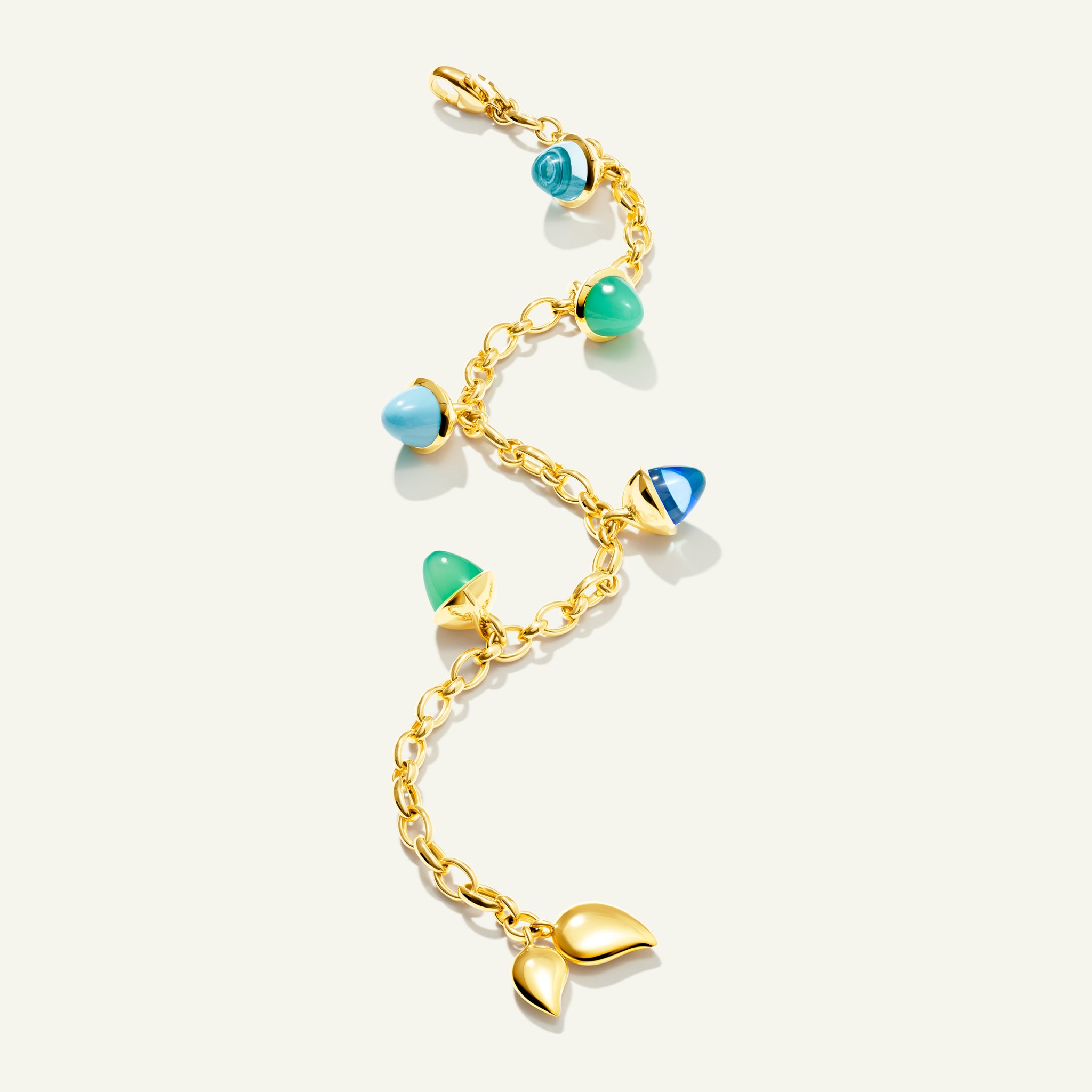 MIKADO Flamenco Charm Armband in 'Lagoon'