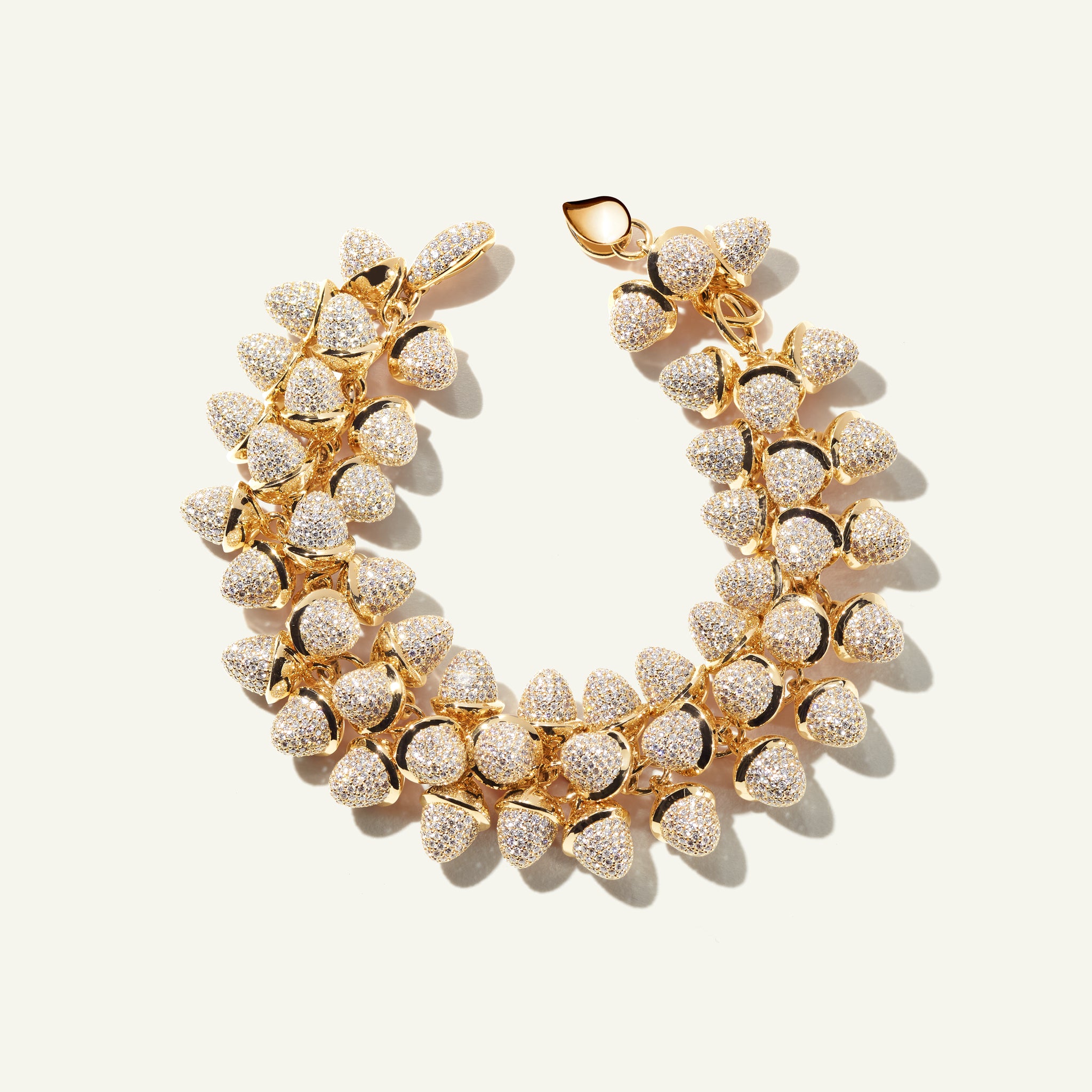 MIKADO Flamenco Armband mit Diamond Pavé