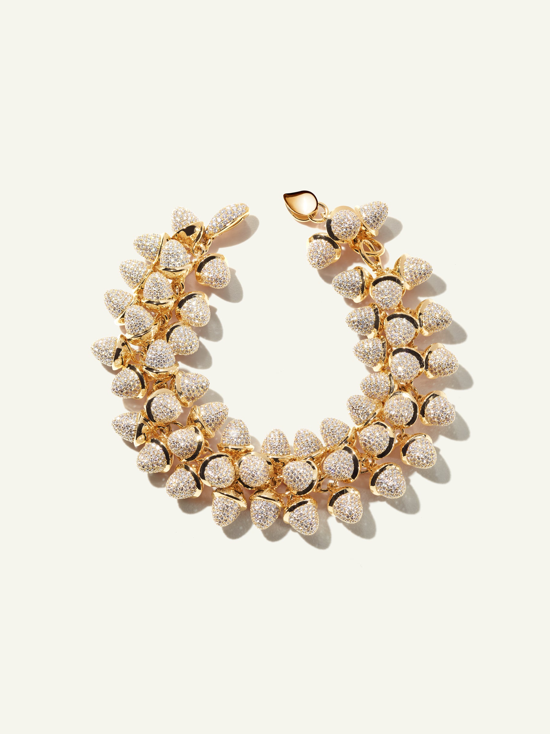 MIKADO Flamenco Armband mit Diamant Pavé