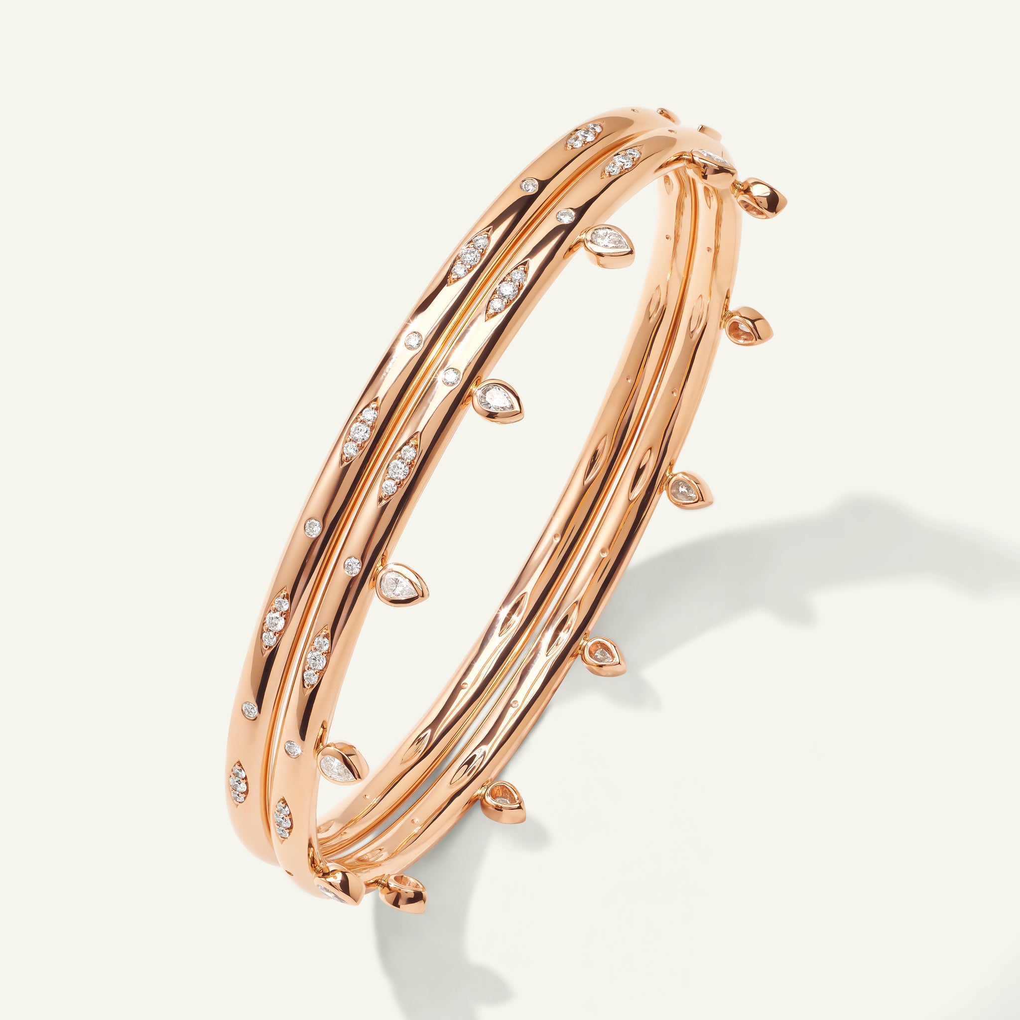 GYPSY Armreif, 17 cm Diamant Pavé