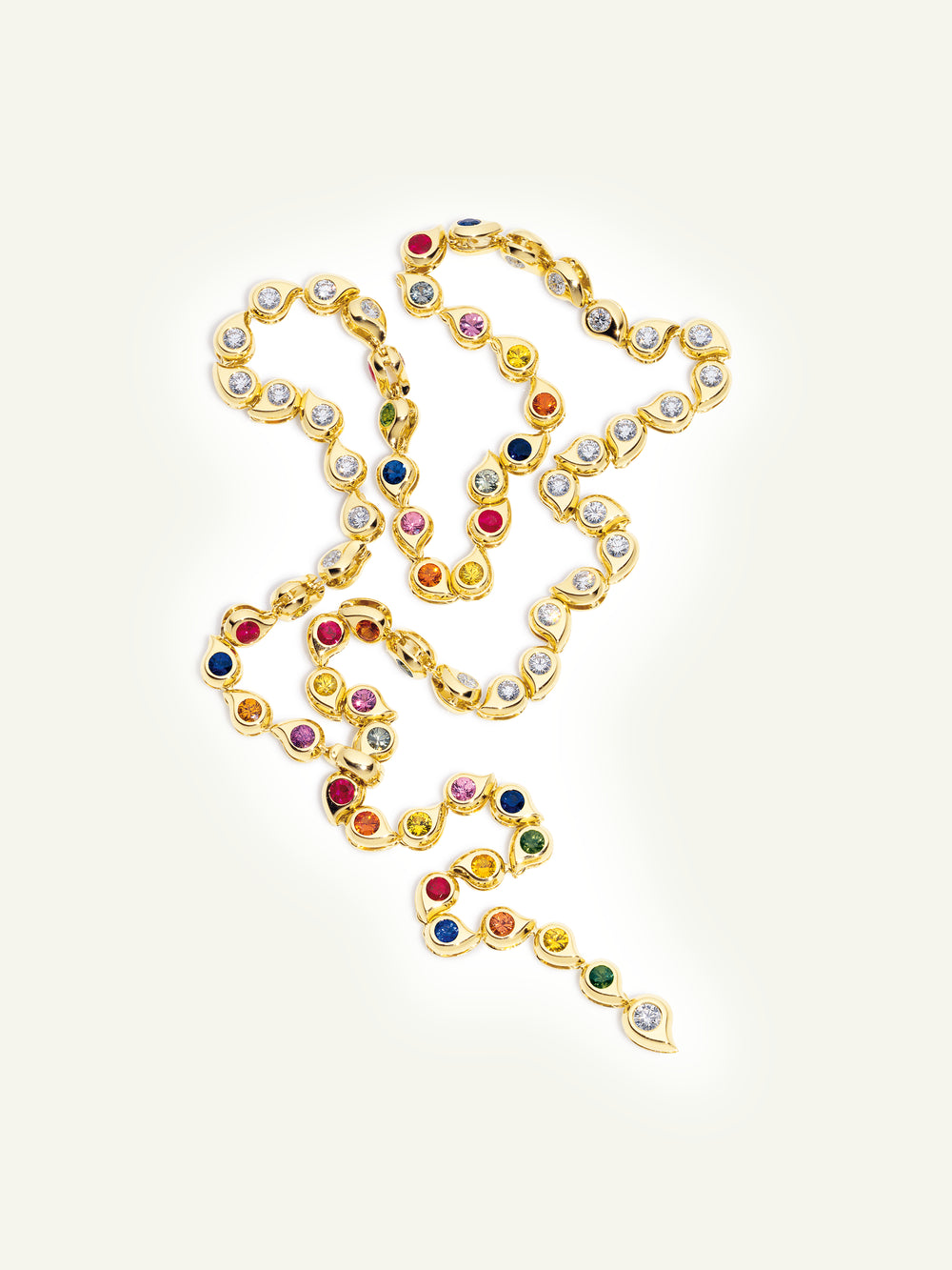 C-SF-Riv-Cl-Can-yg | Collier SNOWFLAKES Rivière Classic / 'Candy'