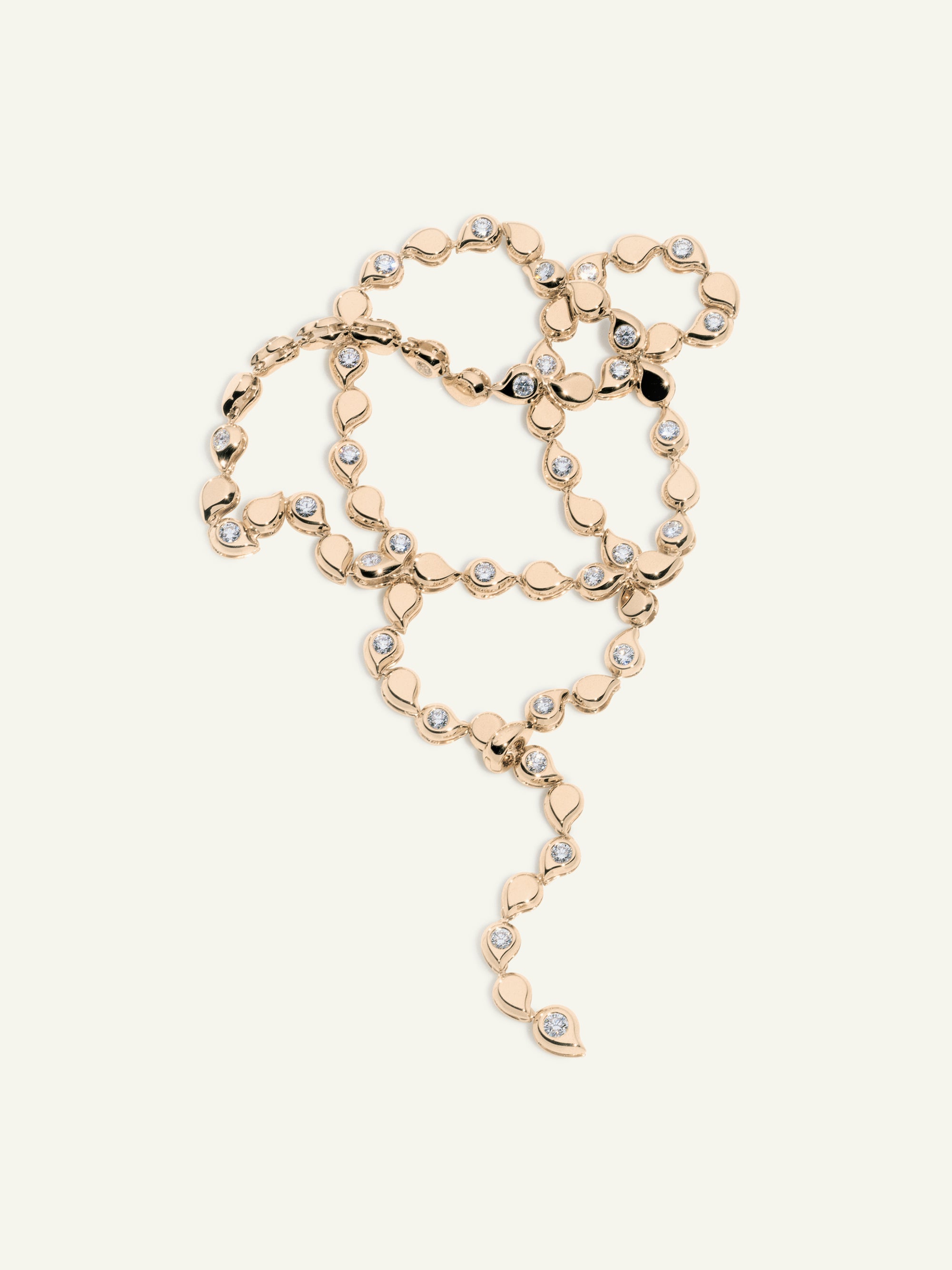 C-SF-Riv-Cl-alt-rg | Collier SNOWFLAKES Rivière Classic alternating