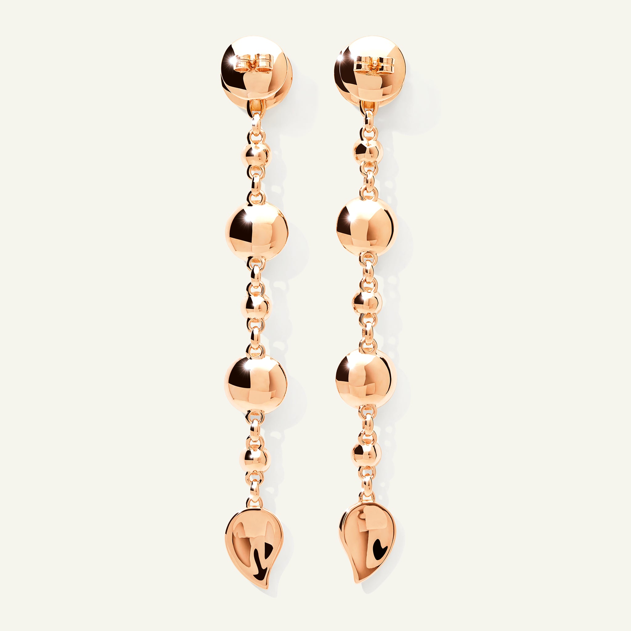 BOUTON Long Ohrringe in 'Aurora' mit Diamanten