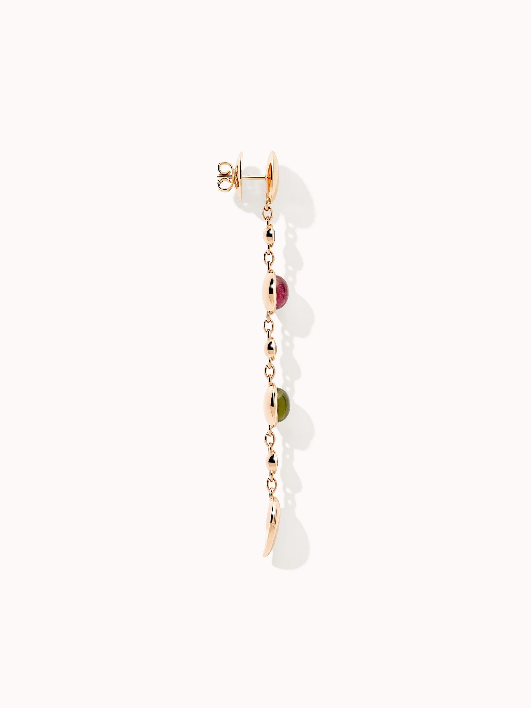 BOUTON Long Earrings in 'Candy' with Sapphire