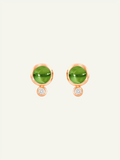 BOUTON Ohrringe mit Peridot und Diamanten