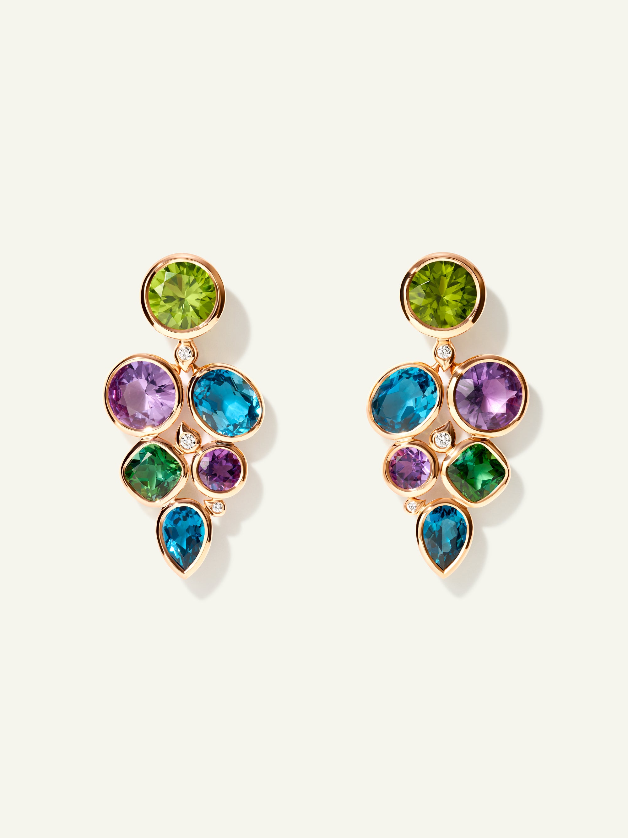 E-JUL-Aur-Cl-rg | Earrings JULIA  'Aurora'