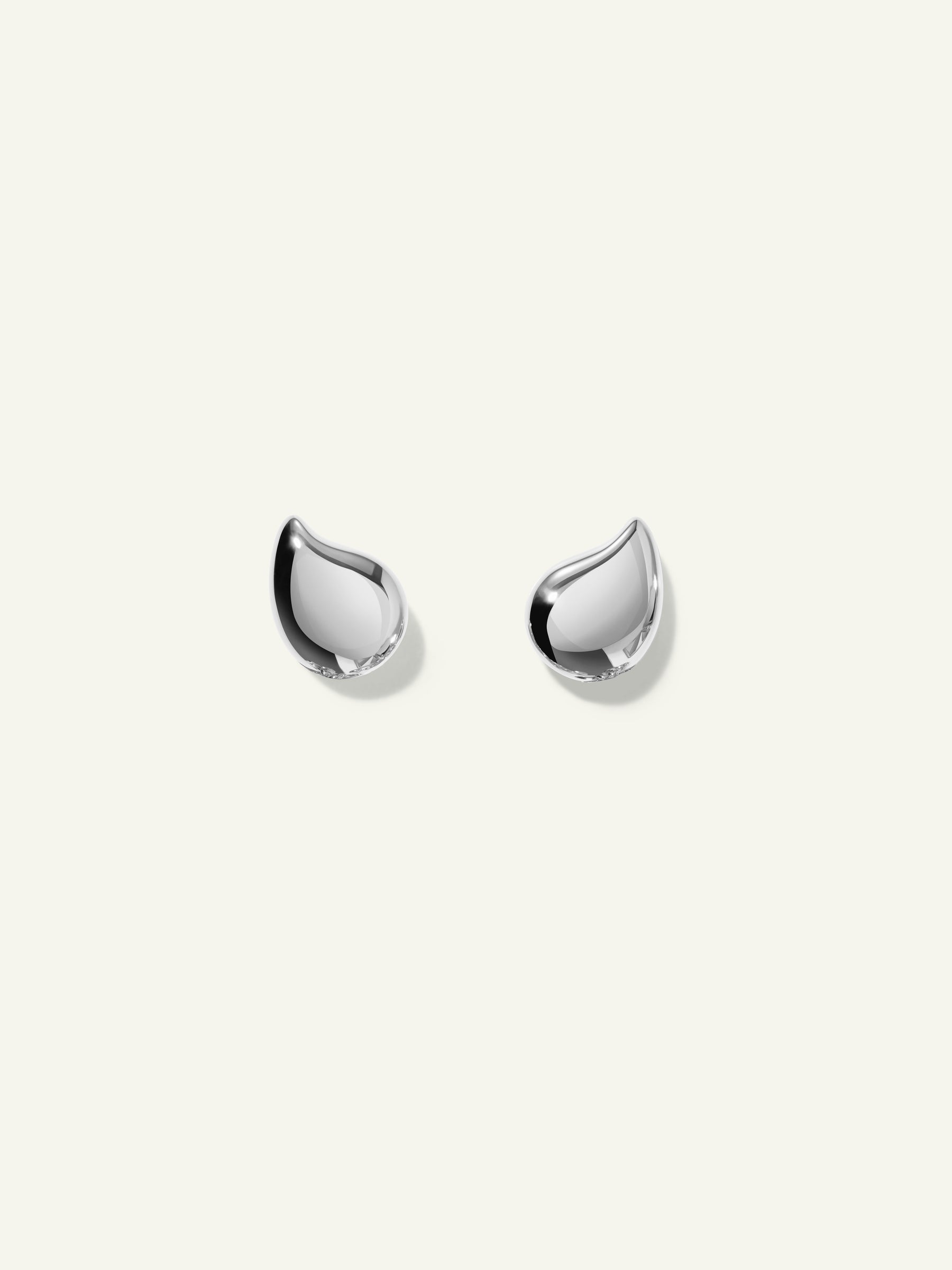 MIKADO Dangling 2 Acorn Earrings in 'Cashmere' with Diamond Pavé