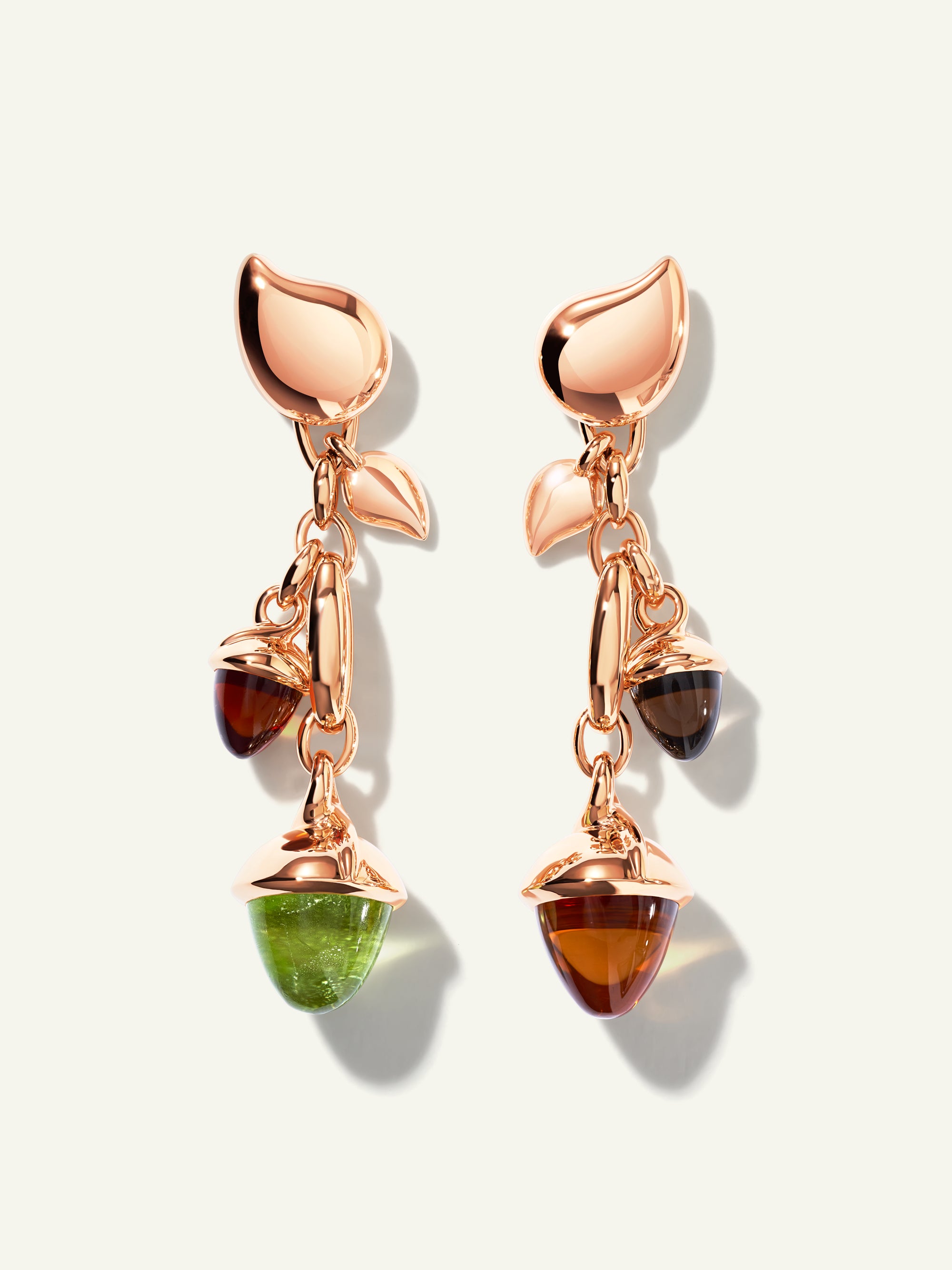 MIKADO Dangling 2 Acorn Earrings in 'Indian Summer'