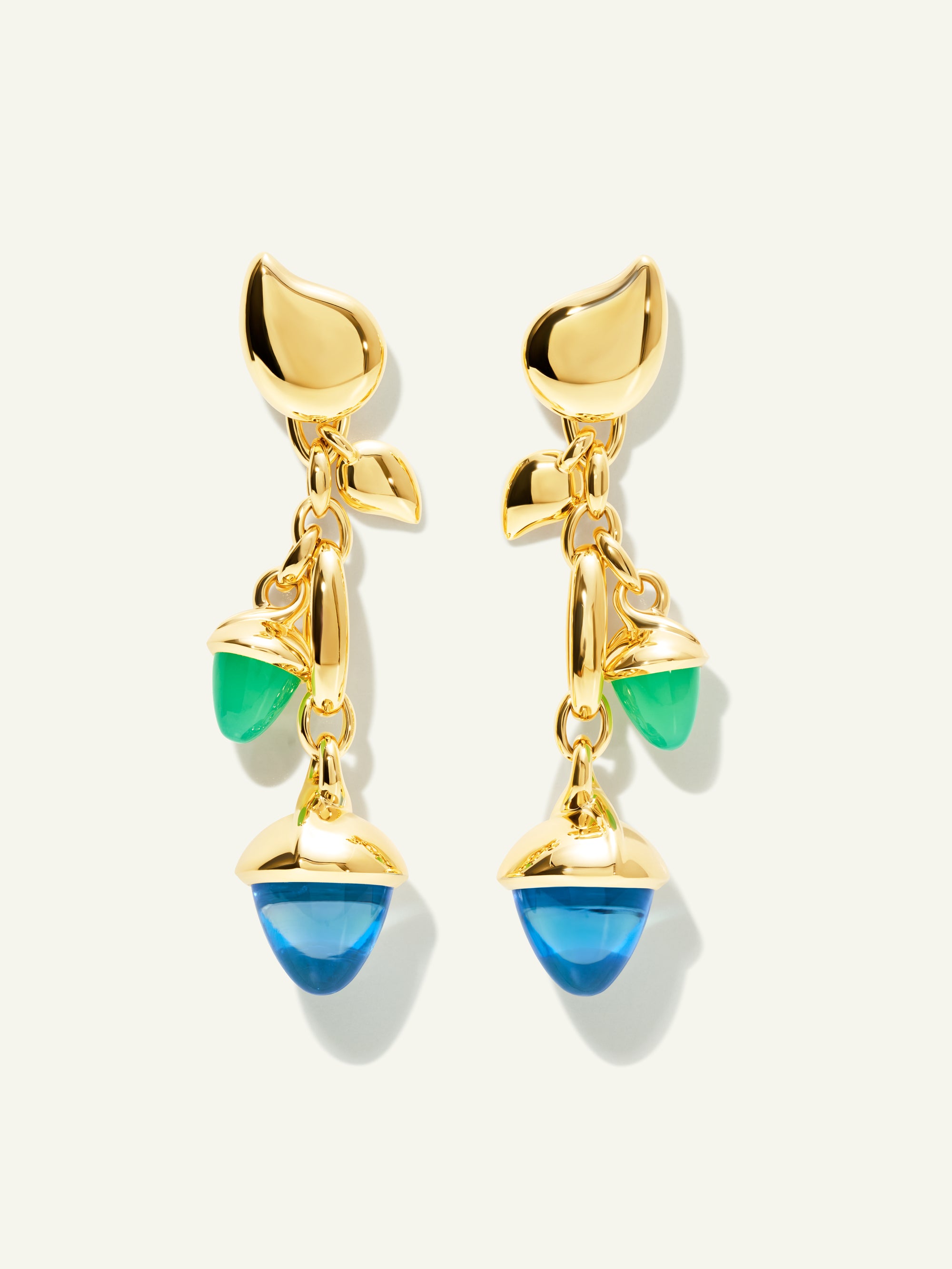 MIKADO Dangling 2 Acorn Earrings in 'Lagoon'