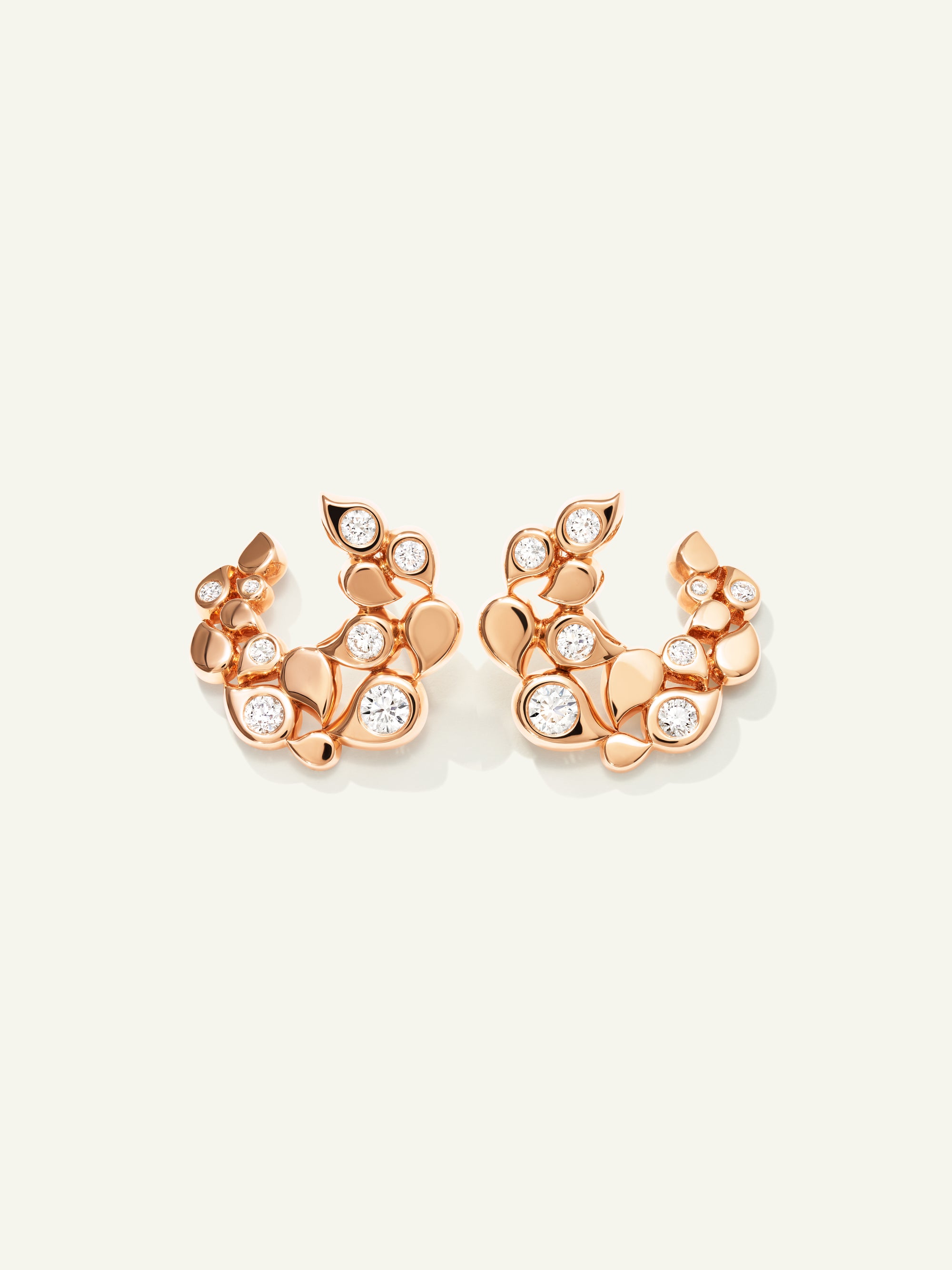 Earrings SNOWFLAKES Hoop Classic alternating Classic alternating
