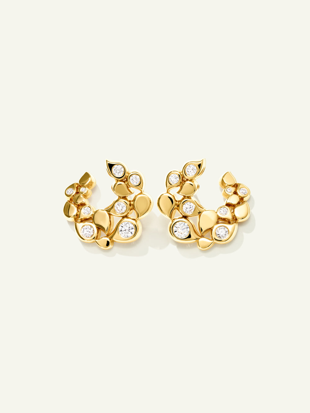 Earrings SNOWFLAKES Hoop Classic alternating Classic alternating