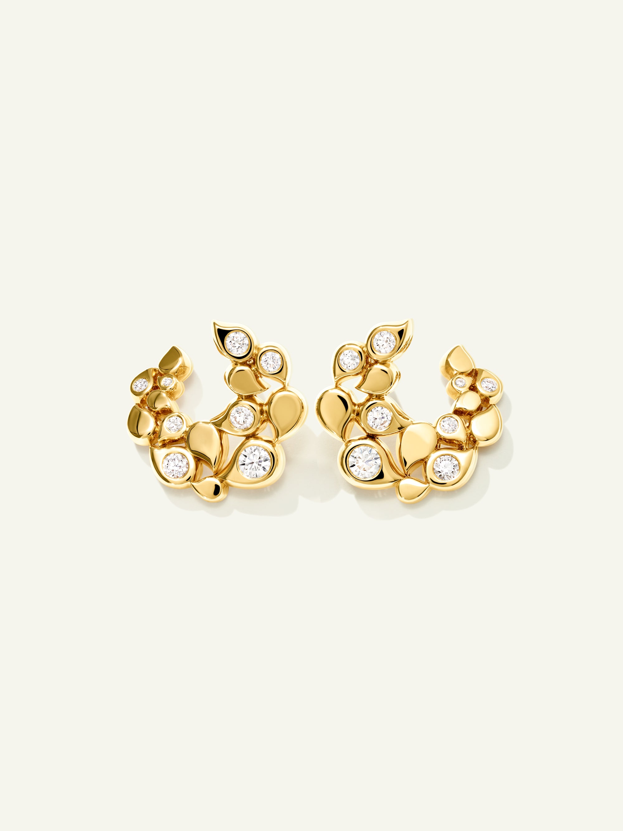 Earrings SNOWFLAKES Hoop Classic alternating Classic alternating