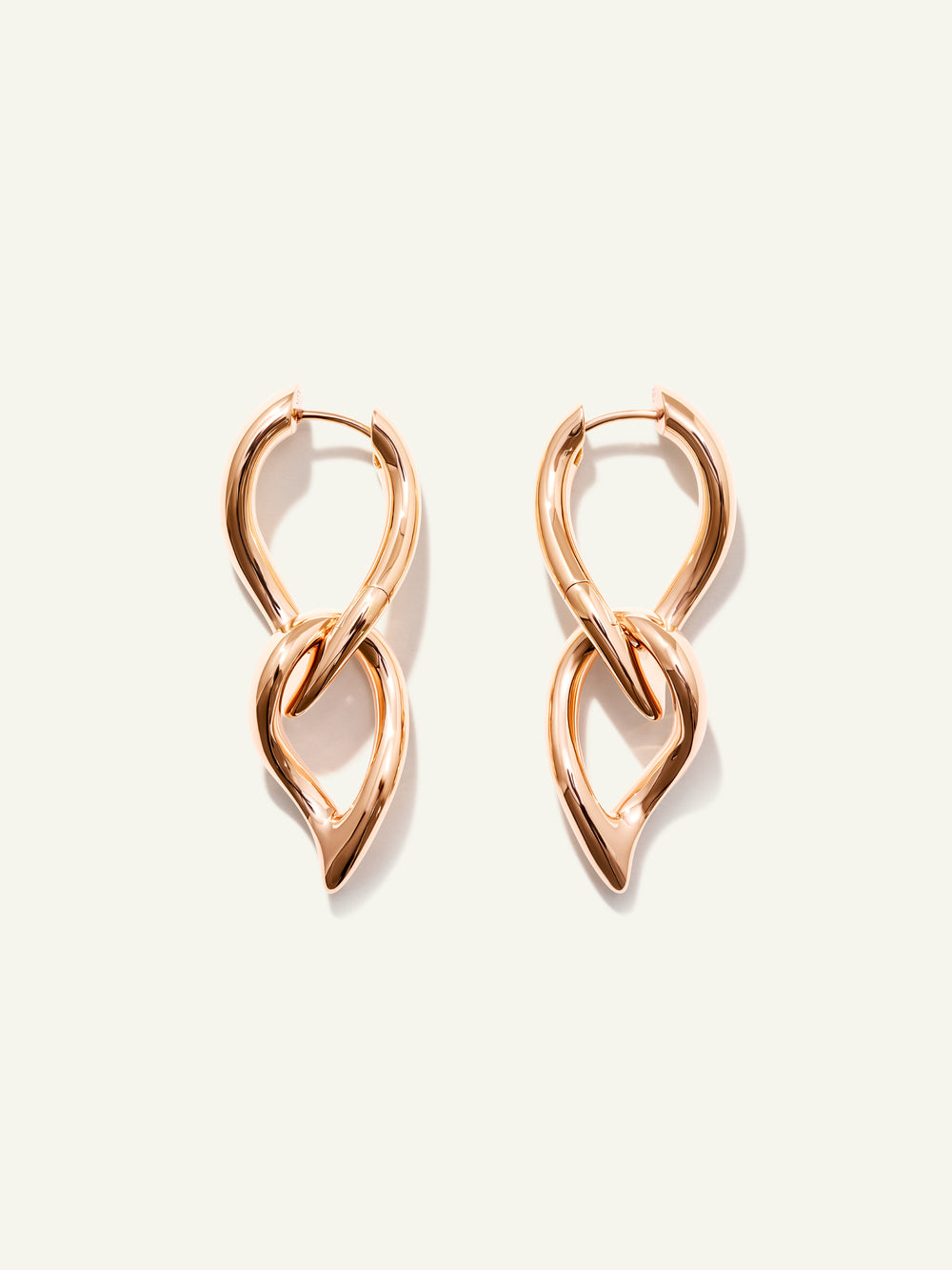 E-SIG-Ho-2TDr-rg | Earrings SIGNATURE Dangling 2 Twisted Drops