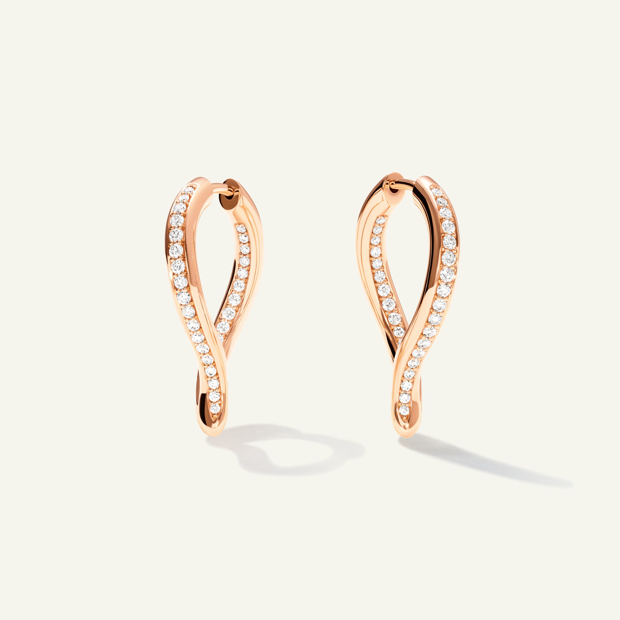 SIGNATURE Twisted Drop Hoop Earrings