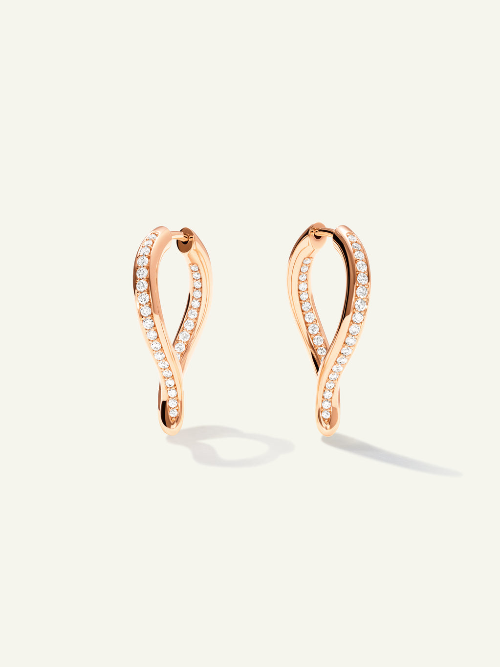 SIGNATURE Twisted Drop Hoop Earrings