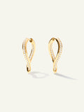 SIGNATURE Twisted Drop Hoop Earrings