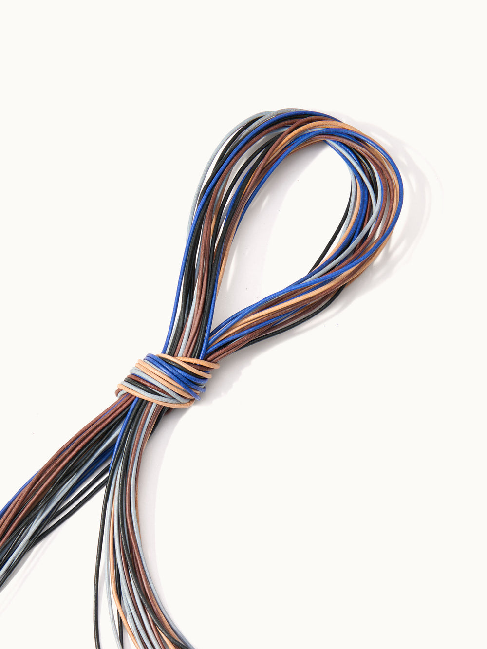 L-thin-mix-W-B | Leather strap thin mix - Basic
