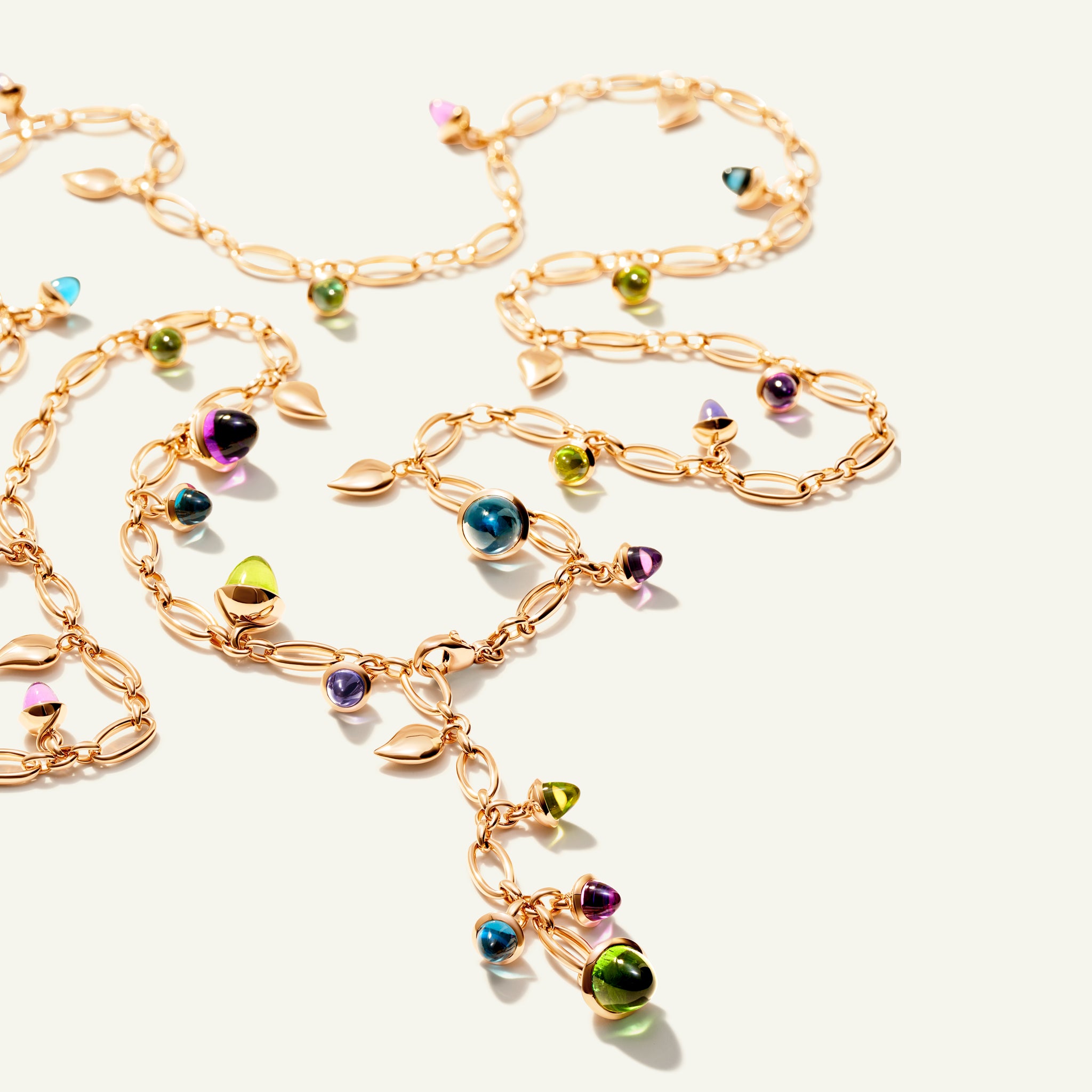 MIKADO Necklace, 100 cm in 'Aurora'