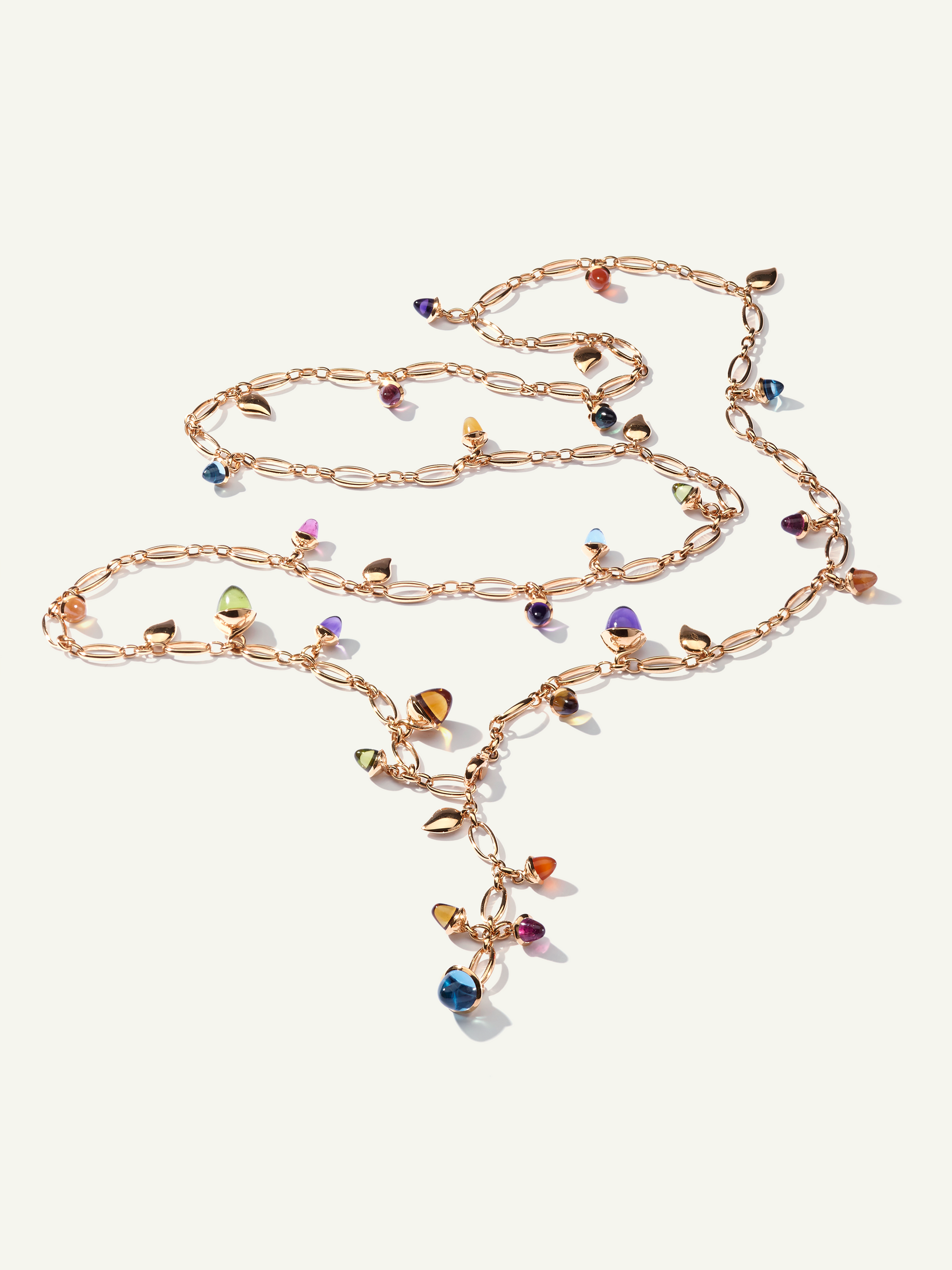 Necklace MIKADO 'Cashmere' with Diamond Pavé - 100 cm