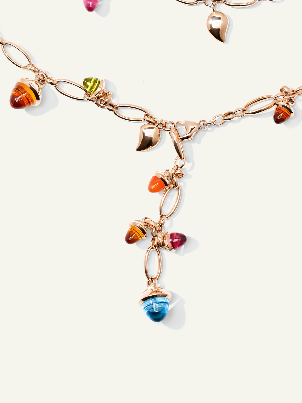 Necklace MIKADO 'Cashmere' with Diamond Pavé - 100 cm