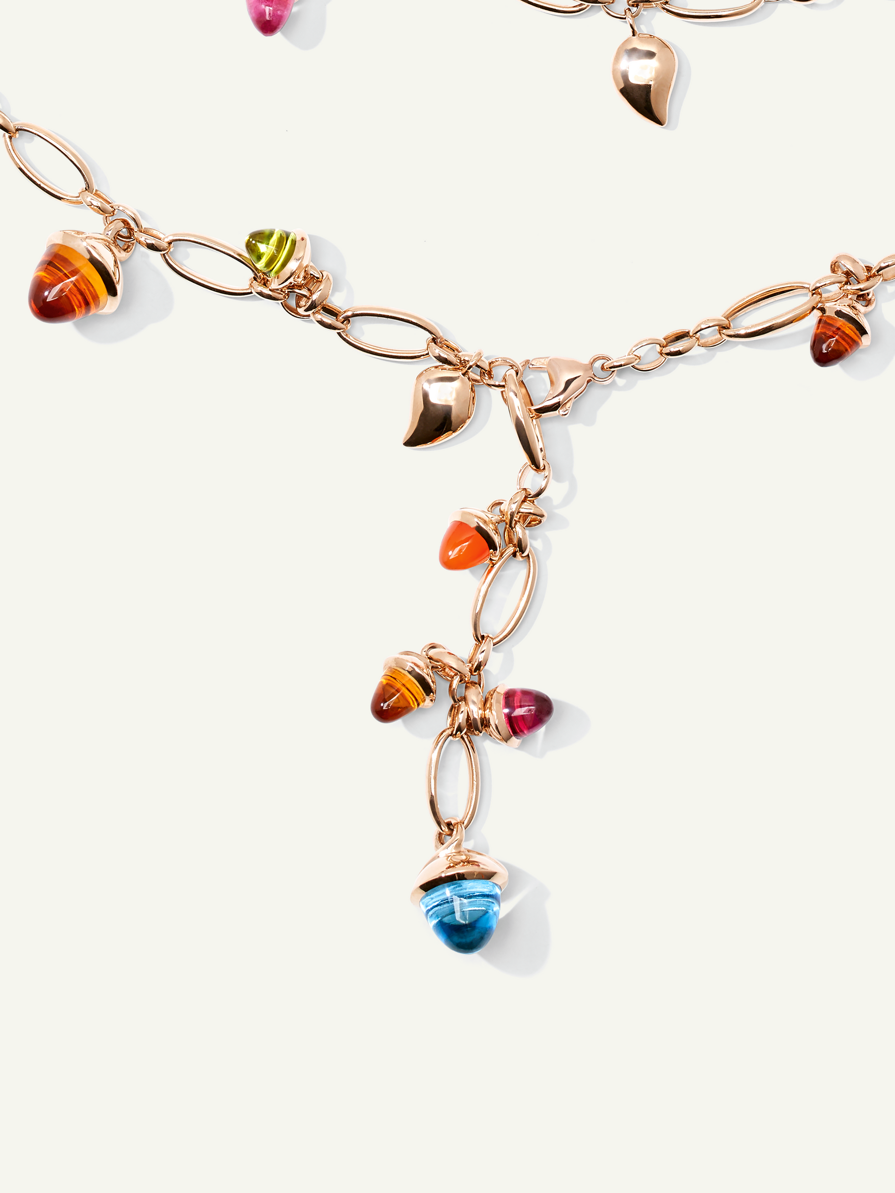 Necklace MIKADO 'Cashmere' with Diamond Pavé - 100 cm