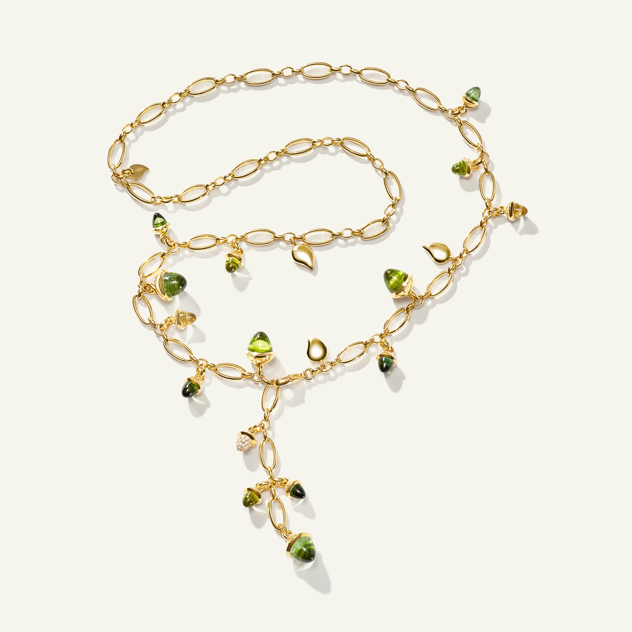 MIKADO Halskette, 56 cm in 'Rainforest' mit Diamond Pavé